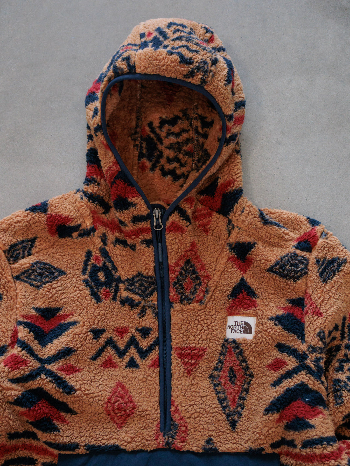 Beige Aztec The North Face Sherpa Hoodie (M)