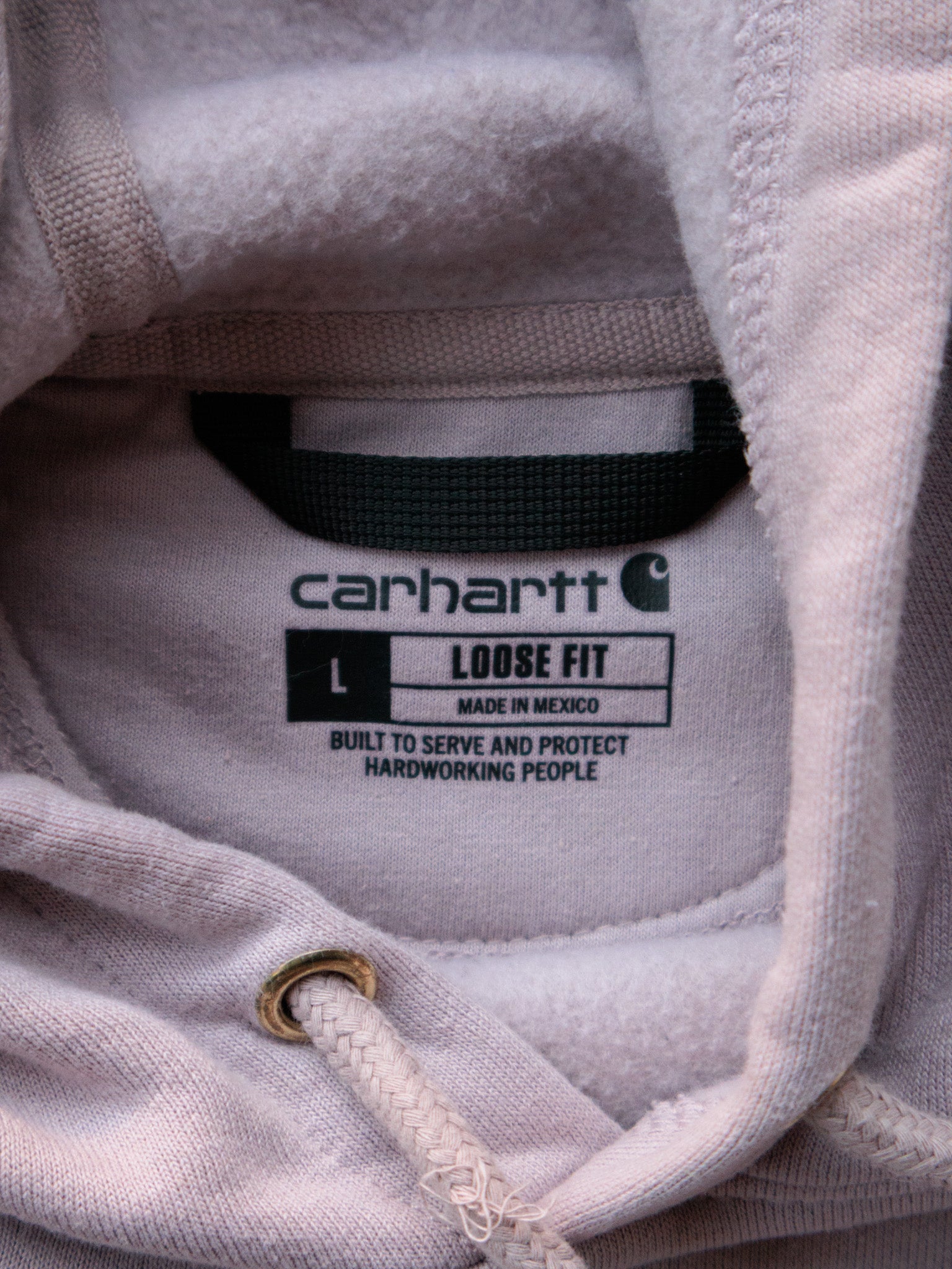Vintage Pink Carhartt Hoodie (L)