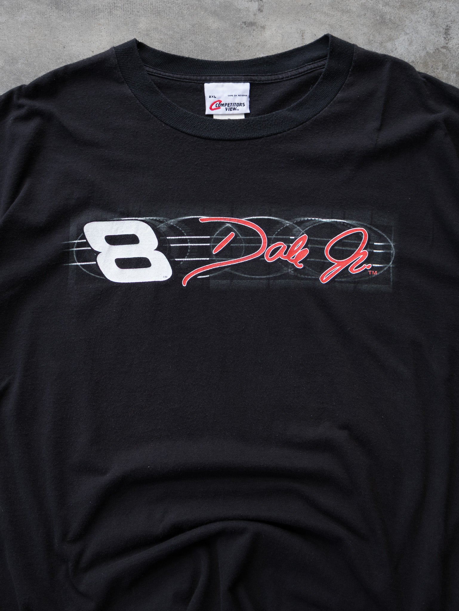 Vintage 2002 NASCAR Dale Earnhardt Jr. #8 Winston Cup Schedule Tee (2XL)