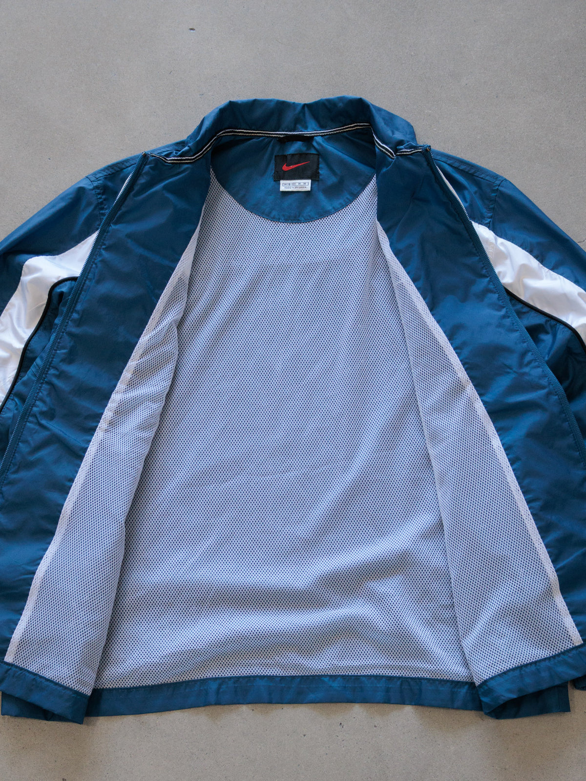 Vintage 90s Navy Nike Colourblock Windbreaker (Women's M)