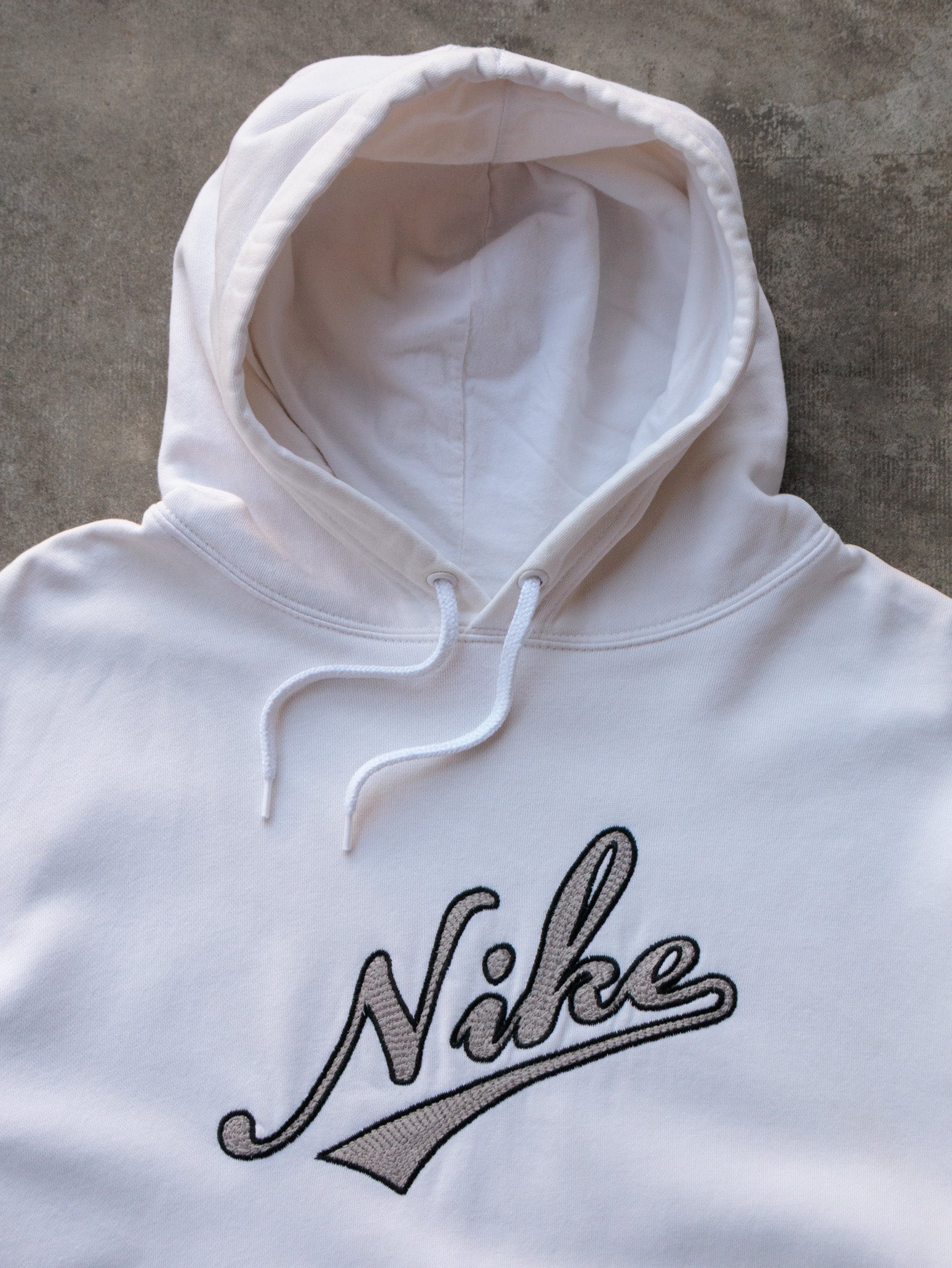 Vintage 00s White Nike Hoodie (XL)