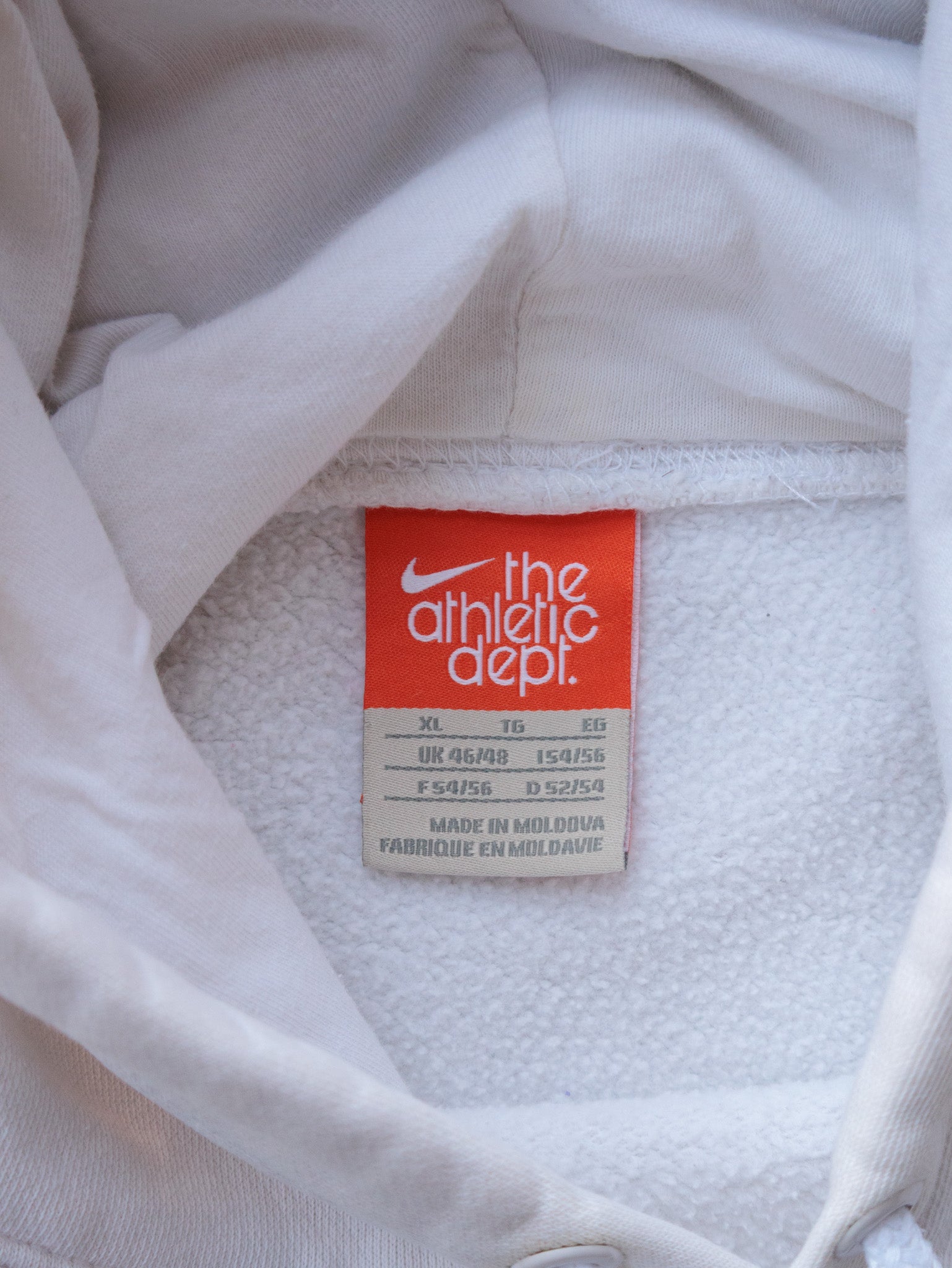 Vintage 00s White Nike Hoodie (XL)