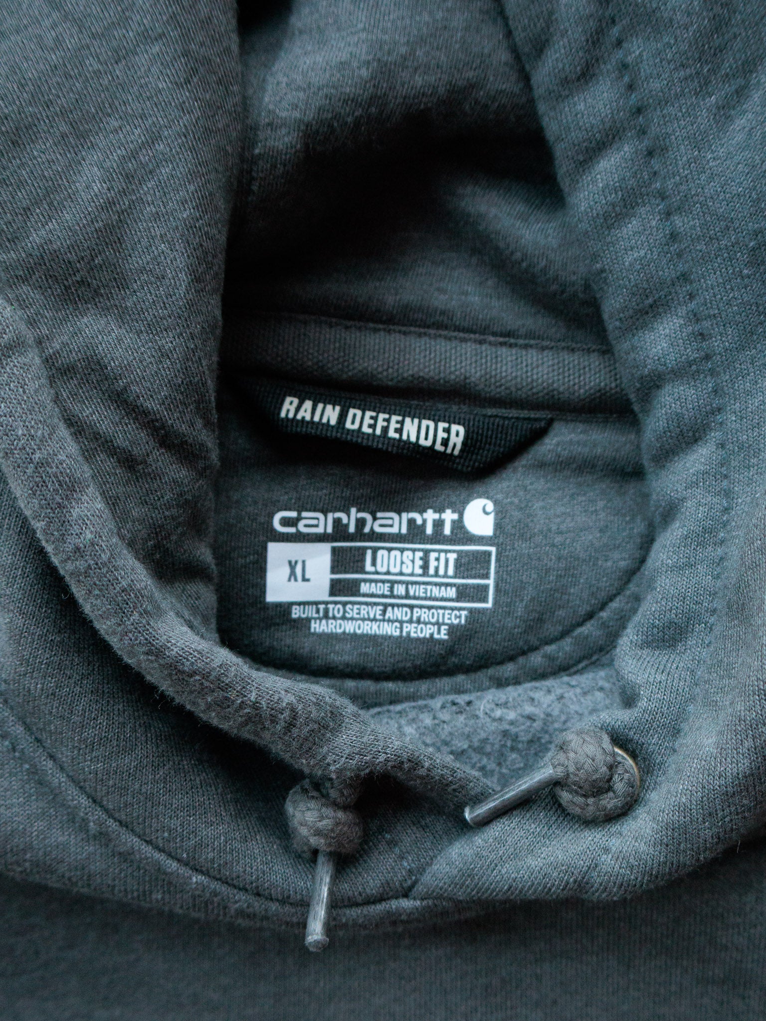 Vintage Grey Carhartt Hoodie (XL)