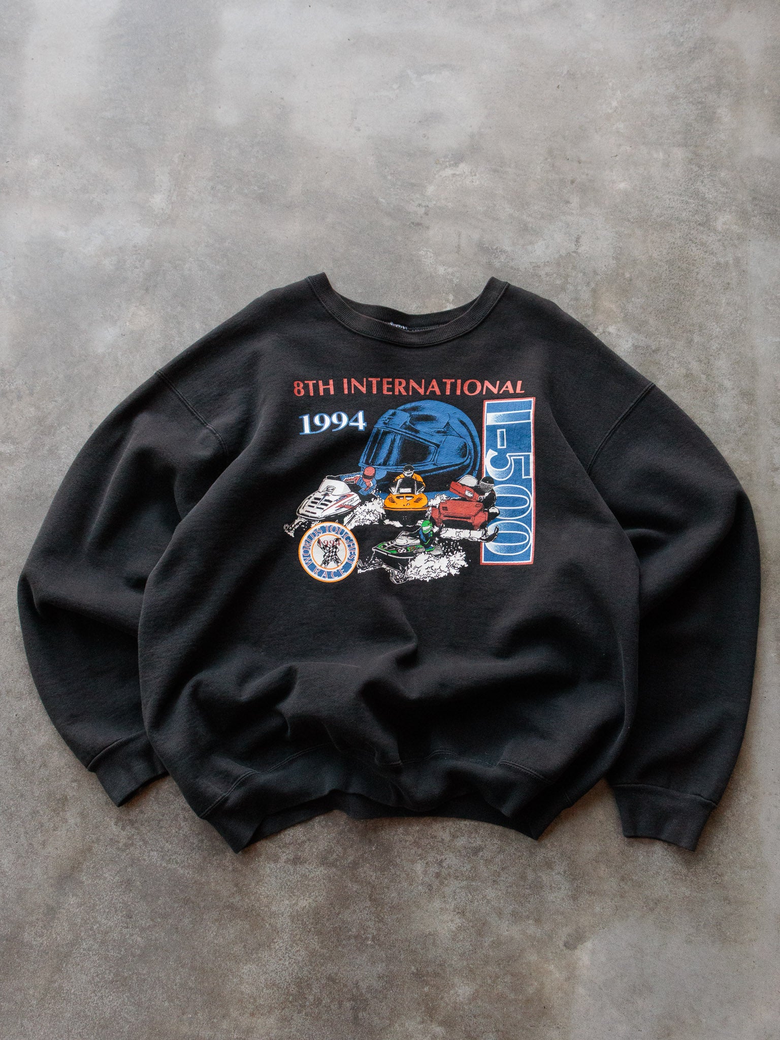 Vintage 1994 Snowmobile Racing Sweatshirt (2XL)