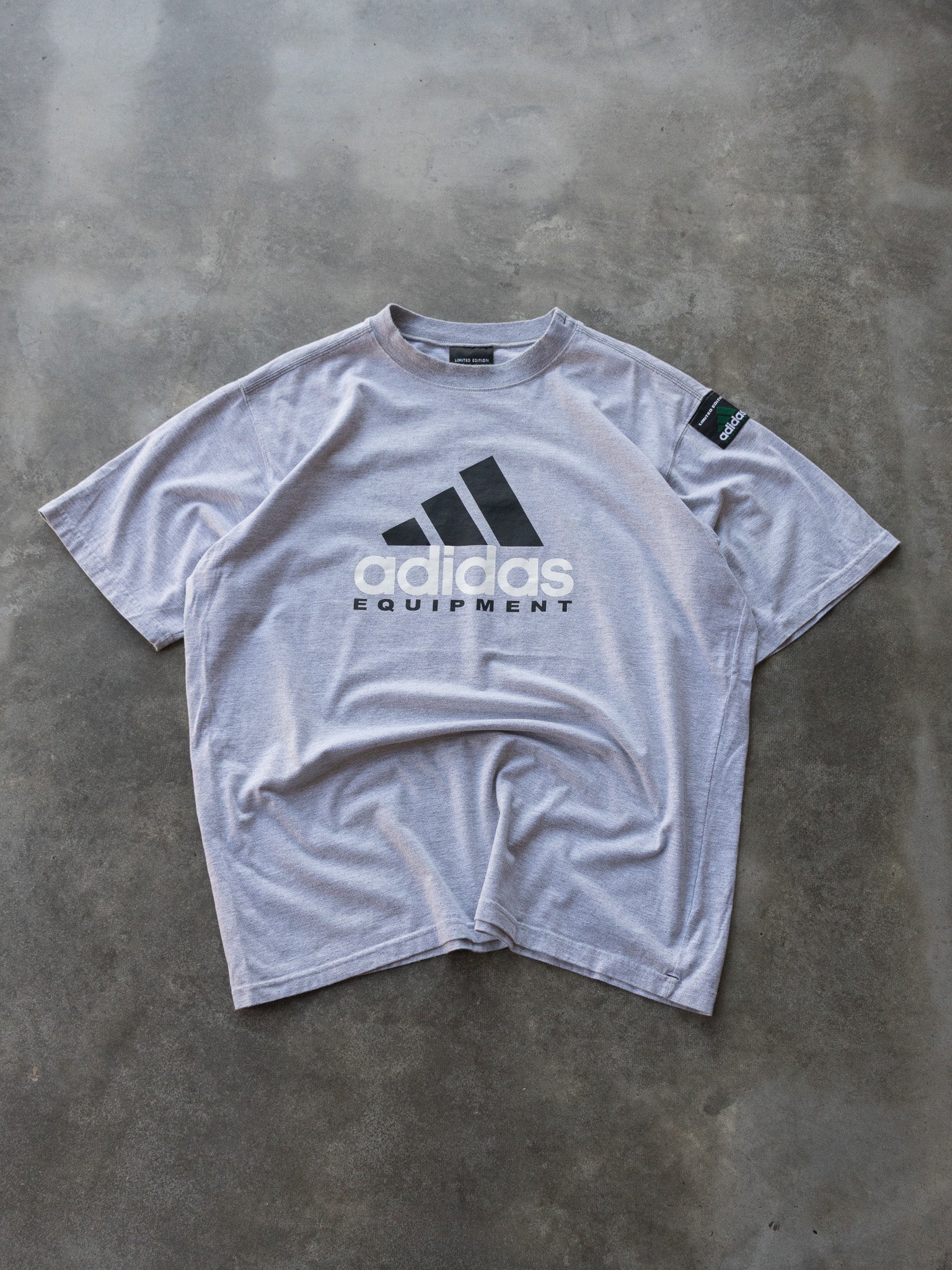 Vintage 90s Grey Adidas Equipment Tee (XL)