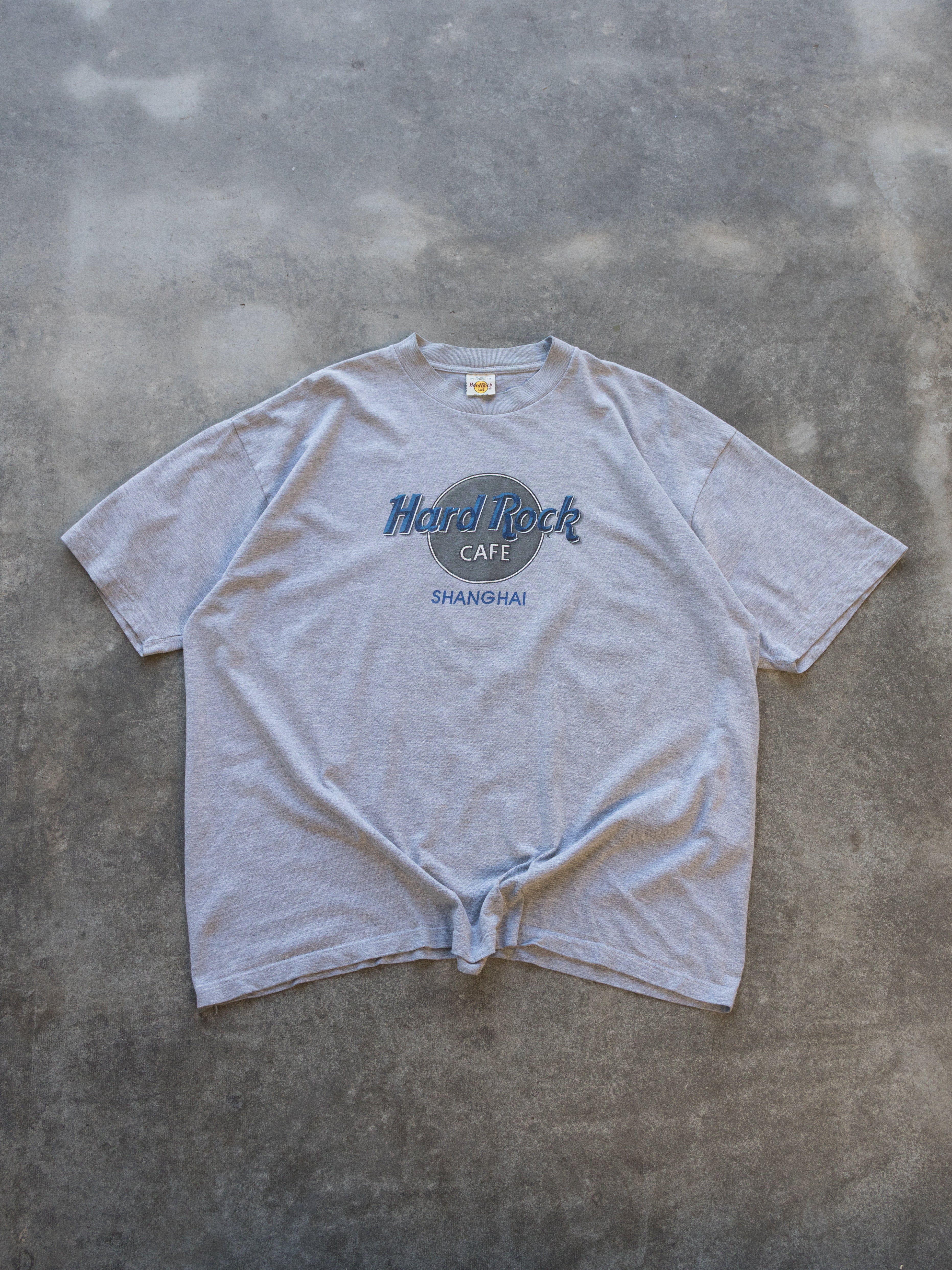Vintage Grey Hard Rock Cafe Shanghai Tee (2XL)