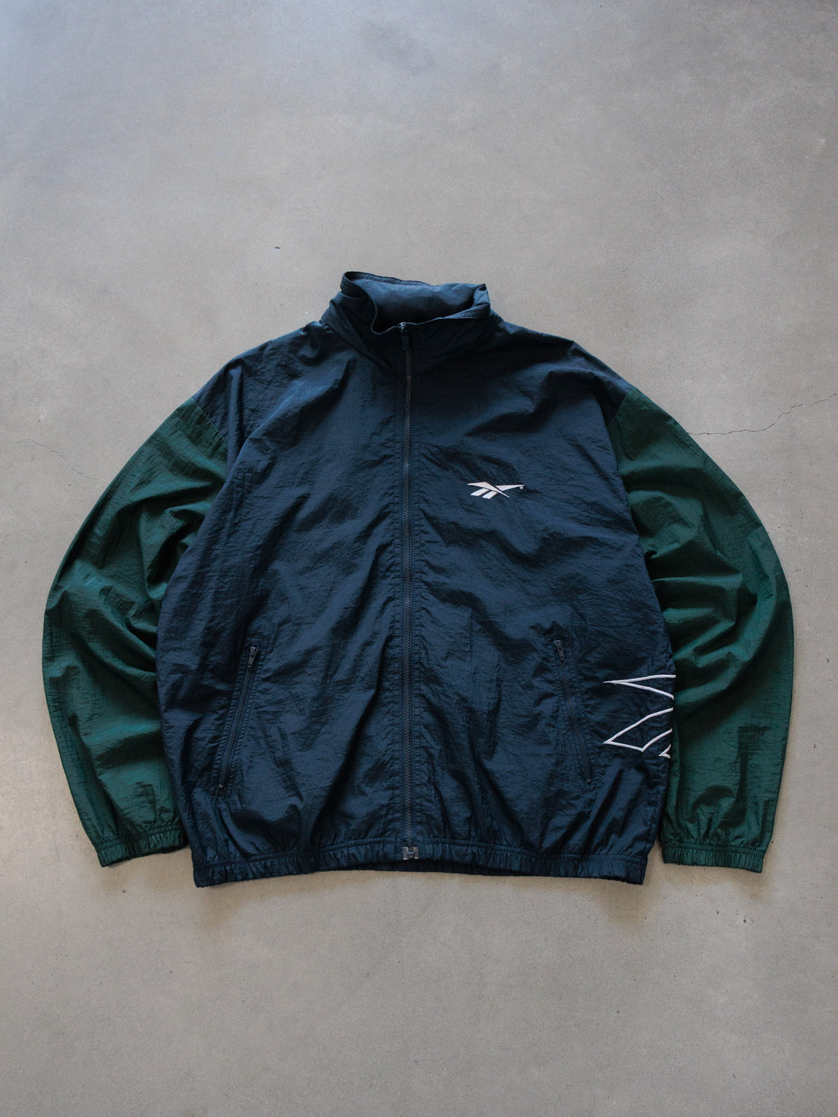 Vintage Navy Reebok Colourblock Windbreaker (-)