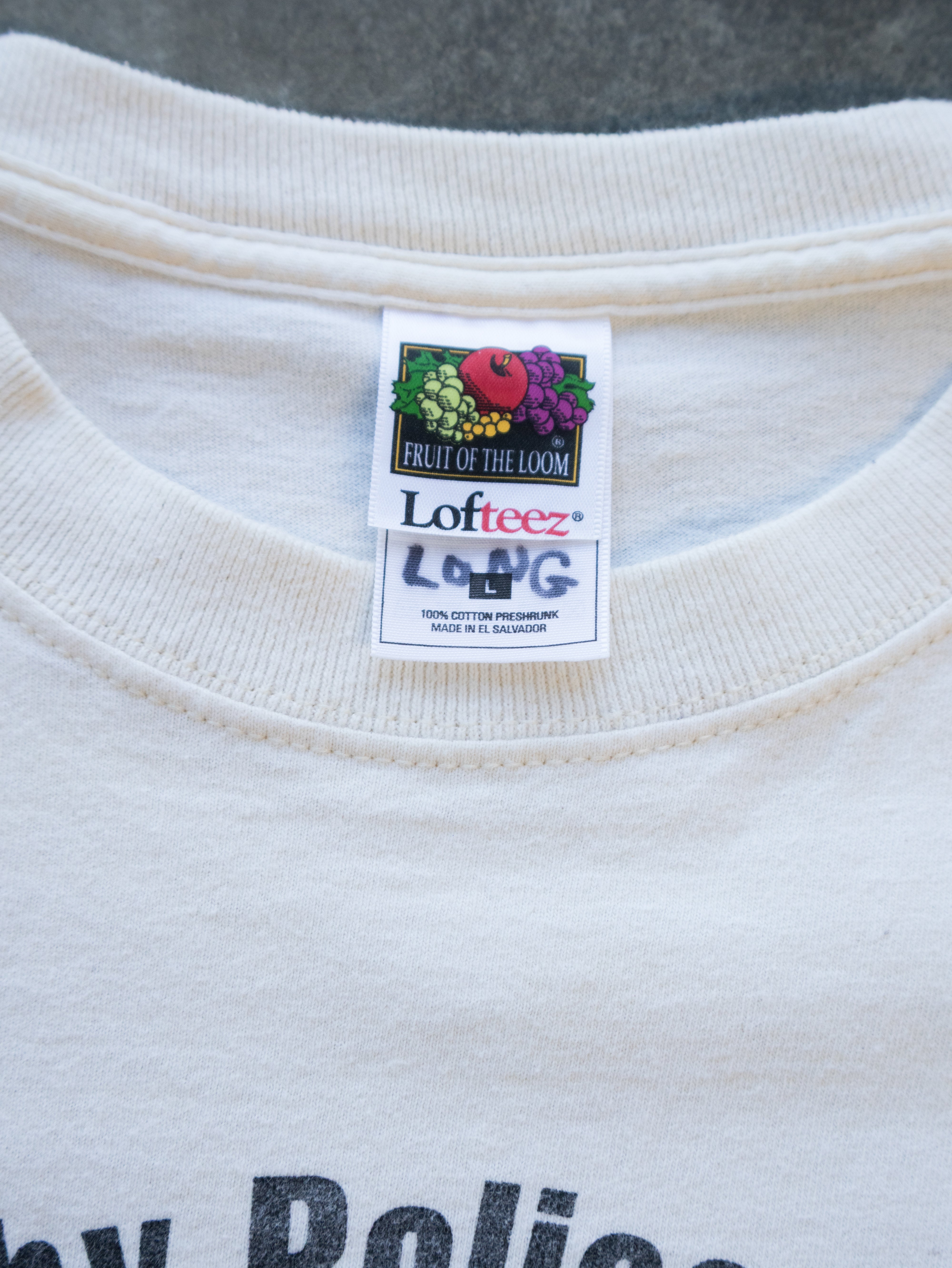 Vintage White DARE Derby Police Dept Tee (L)