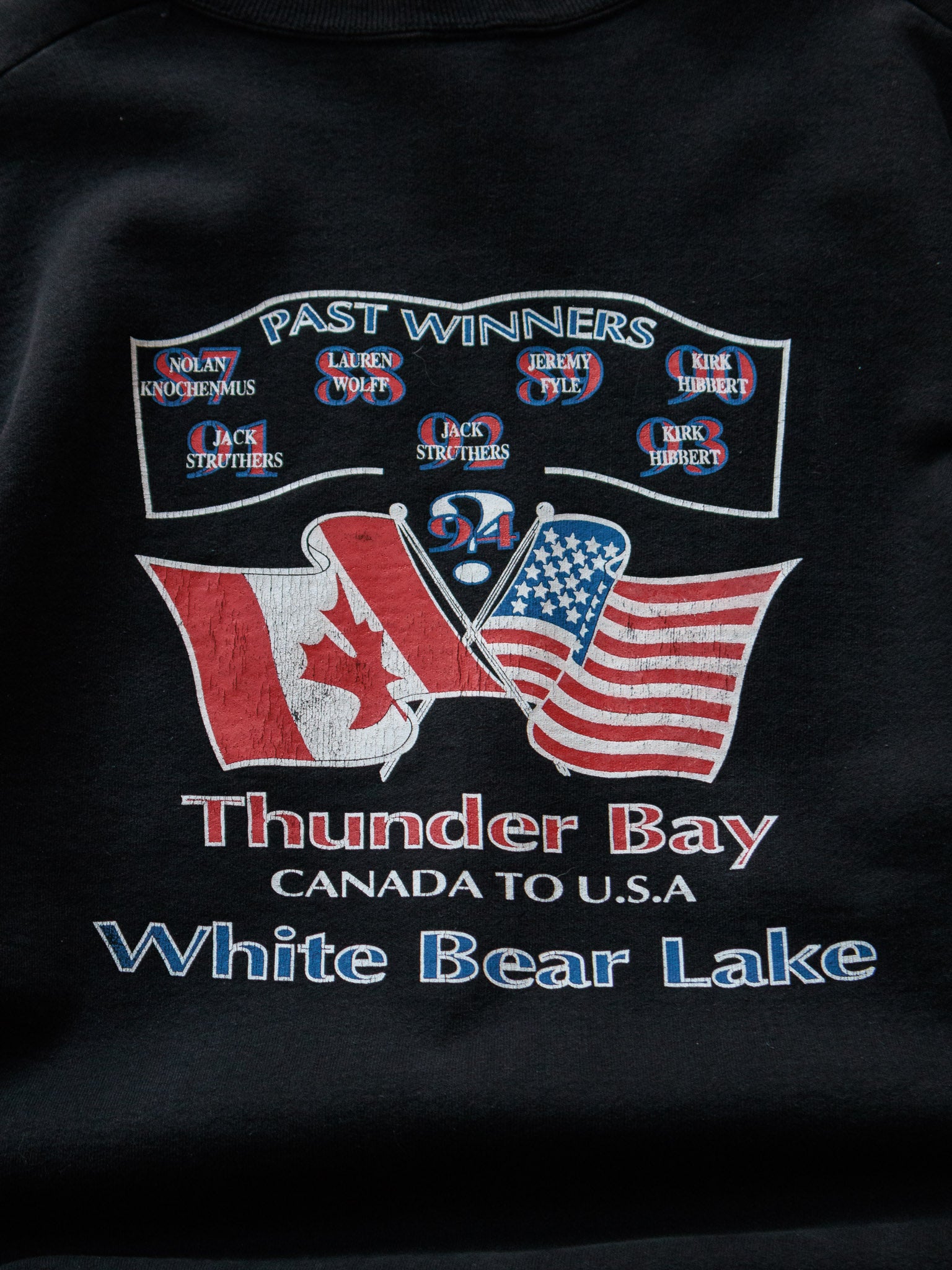 Vintage 1994 Snowmobile Racing Sweatshirt (2XL)