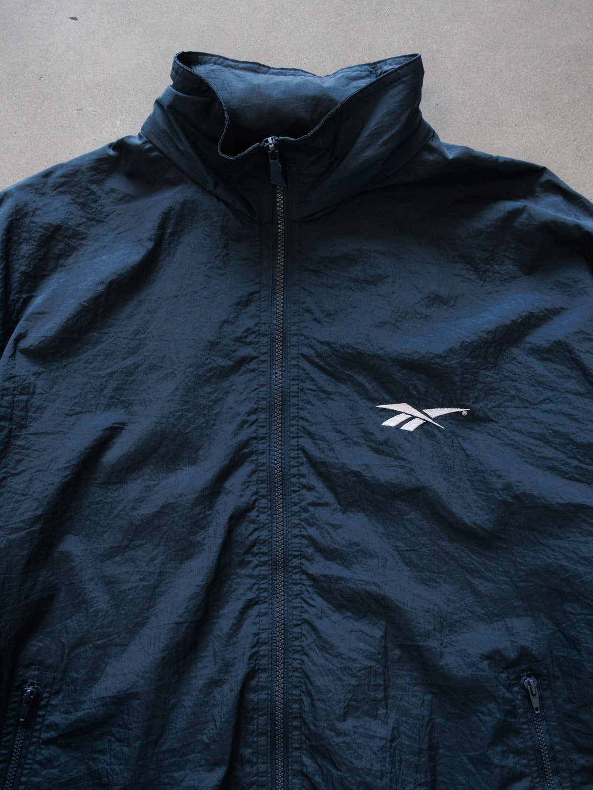 Vintage Navy Reebok Colourblock Windbreaker (-)