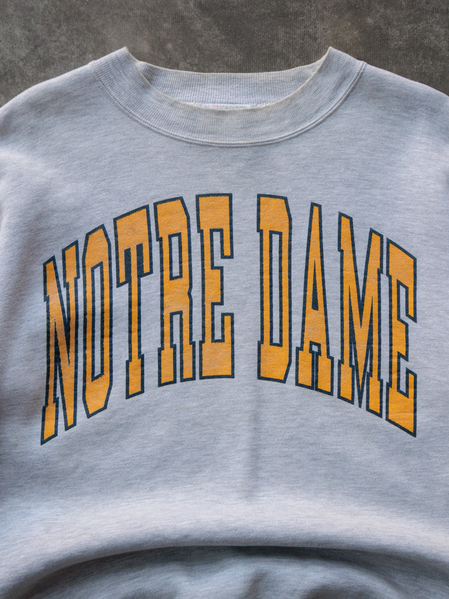 Vintage 90s Grey Notre Dame Sweatshirt (XL)