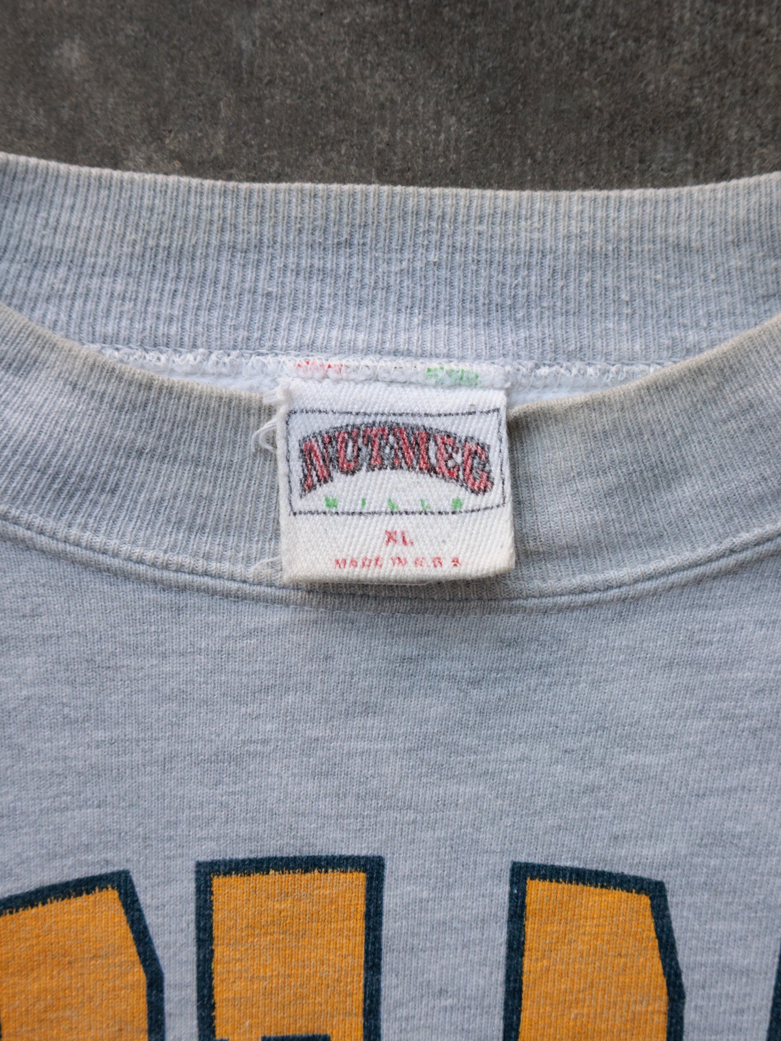 Vintage 90s Grey Notre Dame Sweatshirt (XL)