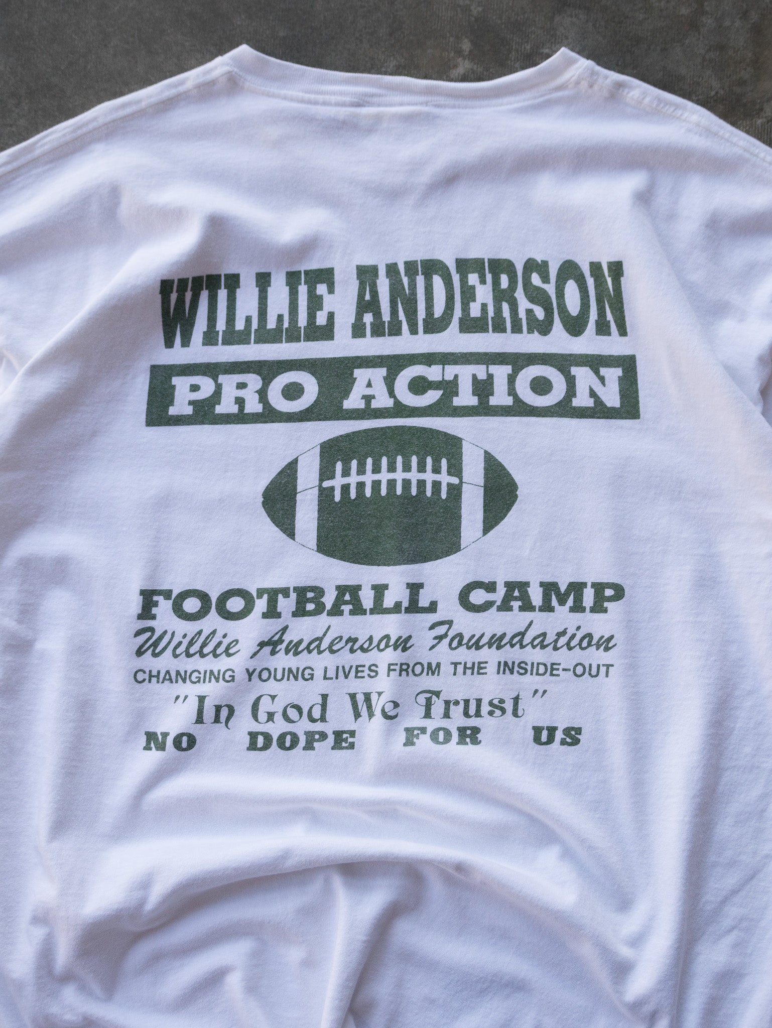 Vintage 00s Nike Willie Anderson Pro Action Football Camp Tee (2XL)