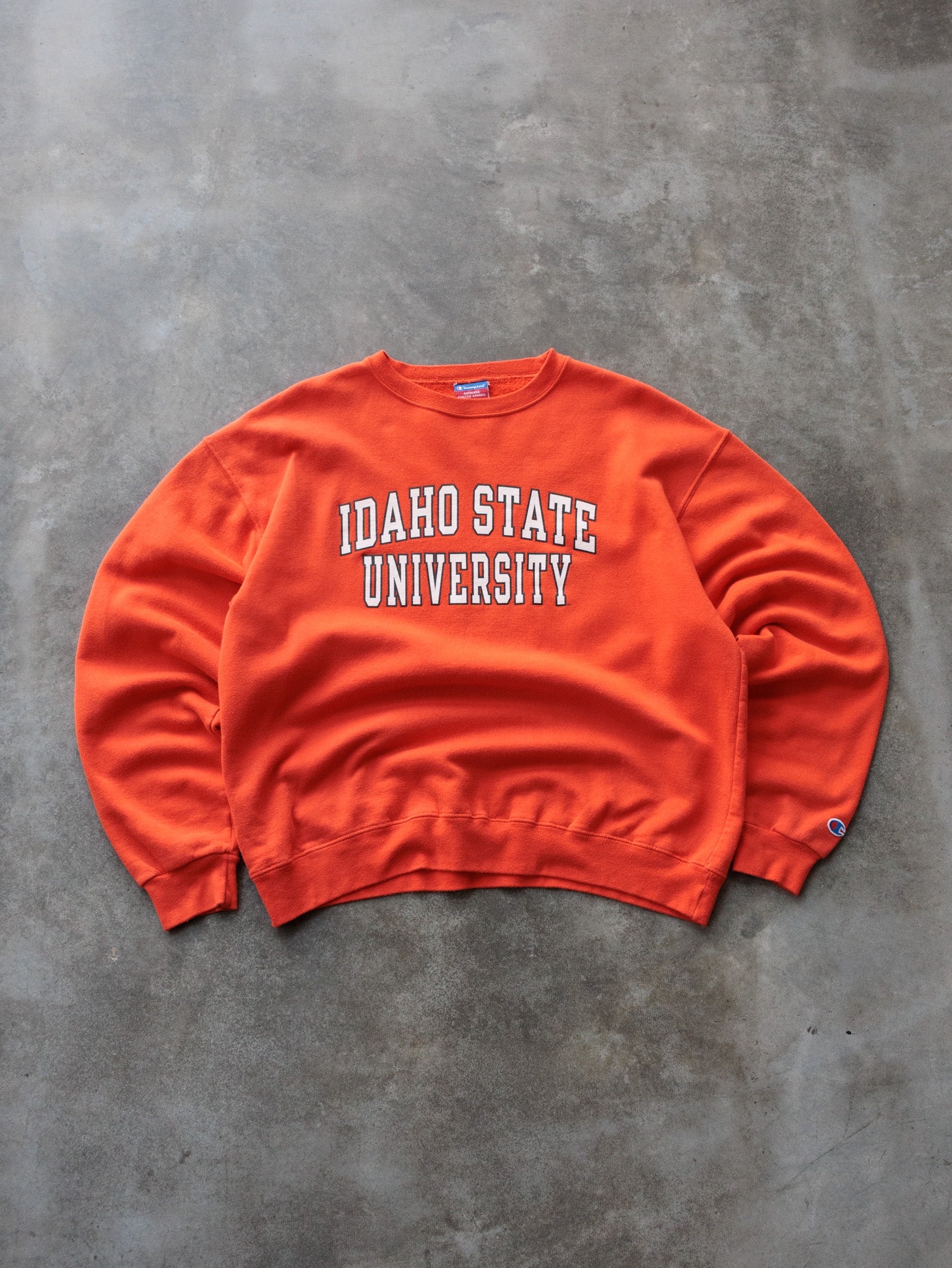 Vintage Orange Idaho State University Champion Sweatshirt (L)