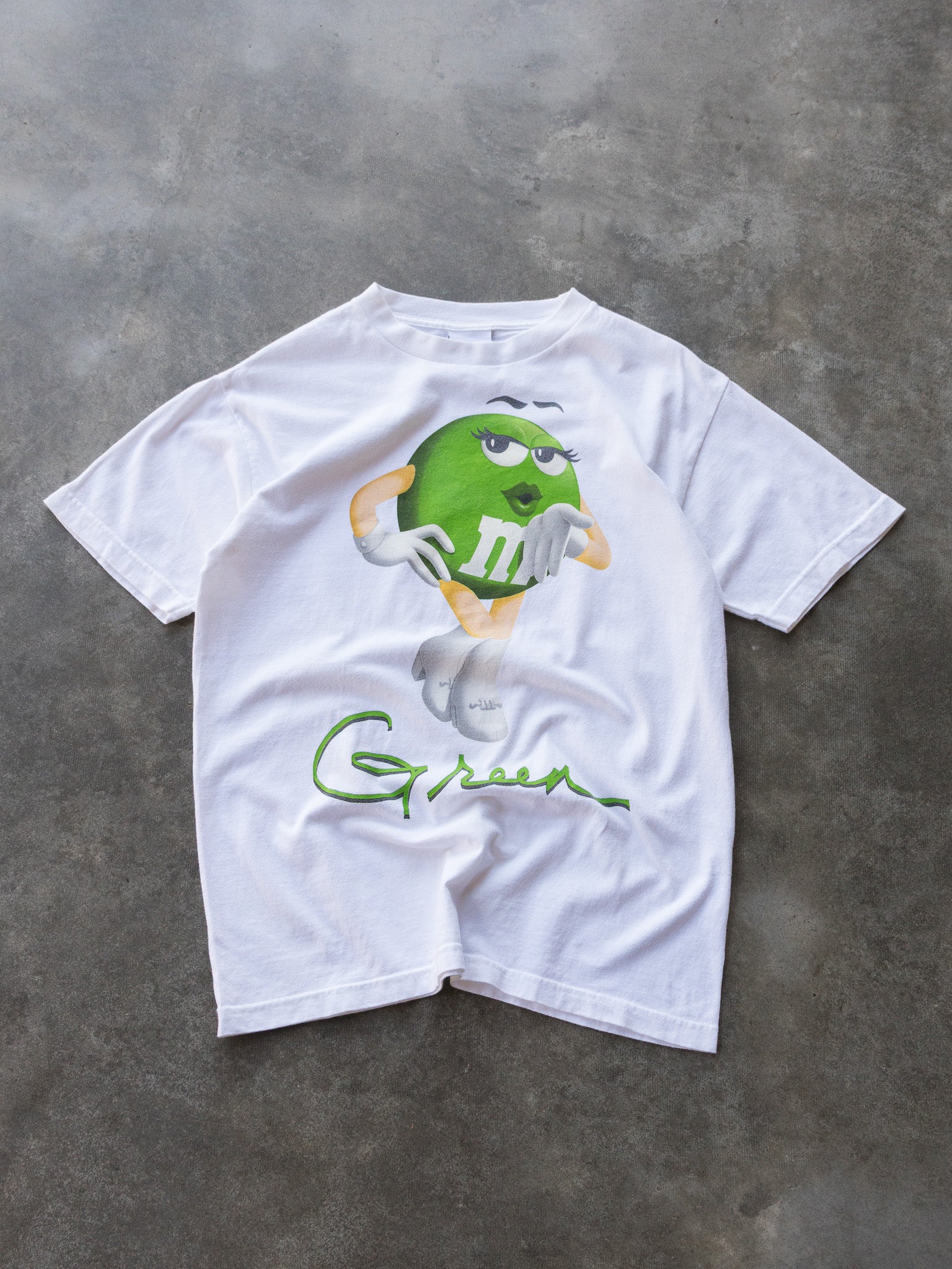 Vintage M&M's Ms. Green Green Graphic Tee (M)