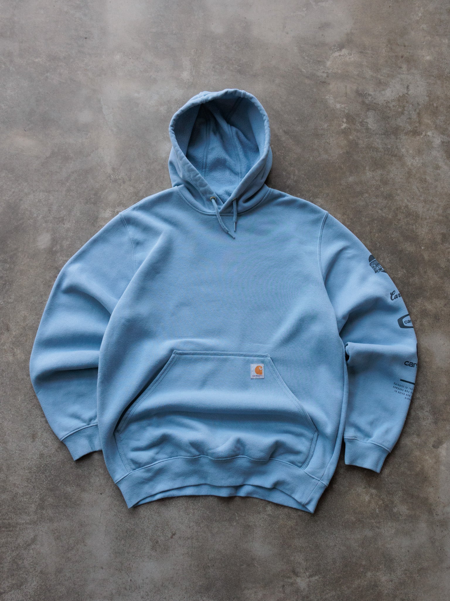 Vintage Blue Carhartt Hoodie (M)