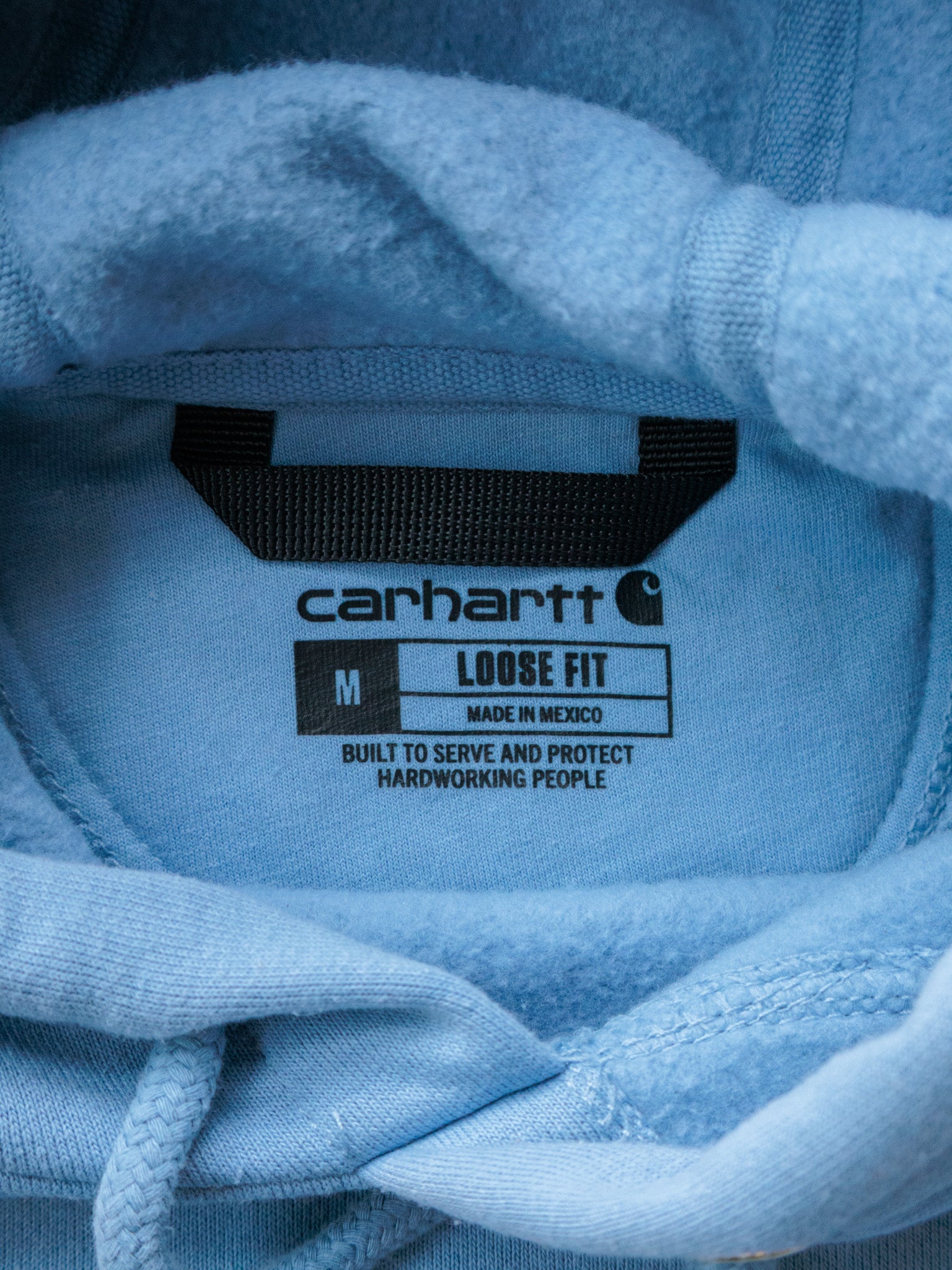 Vintage Blue Carhartt Hoodie (M)