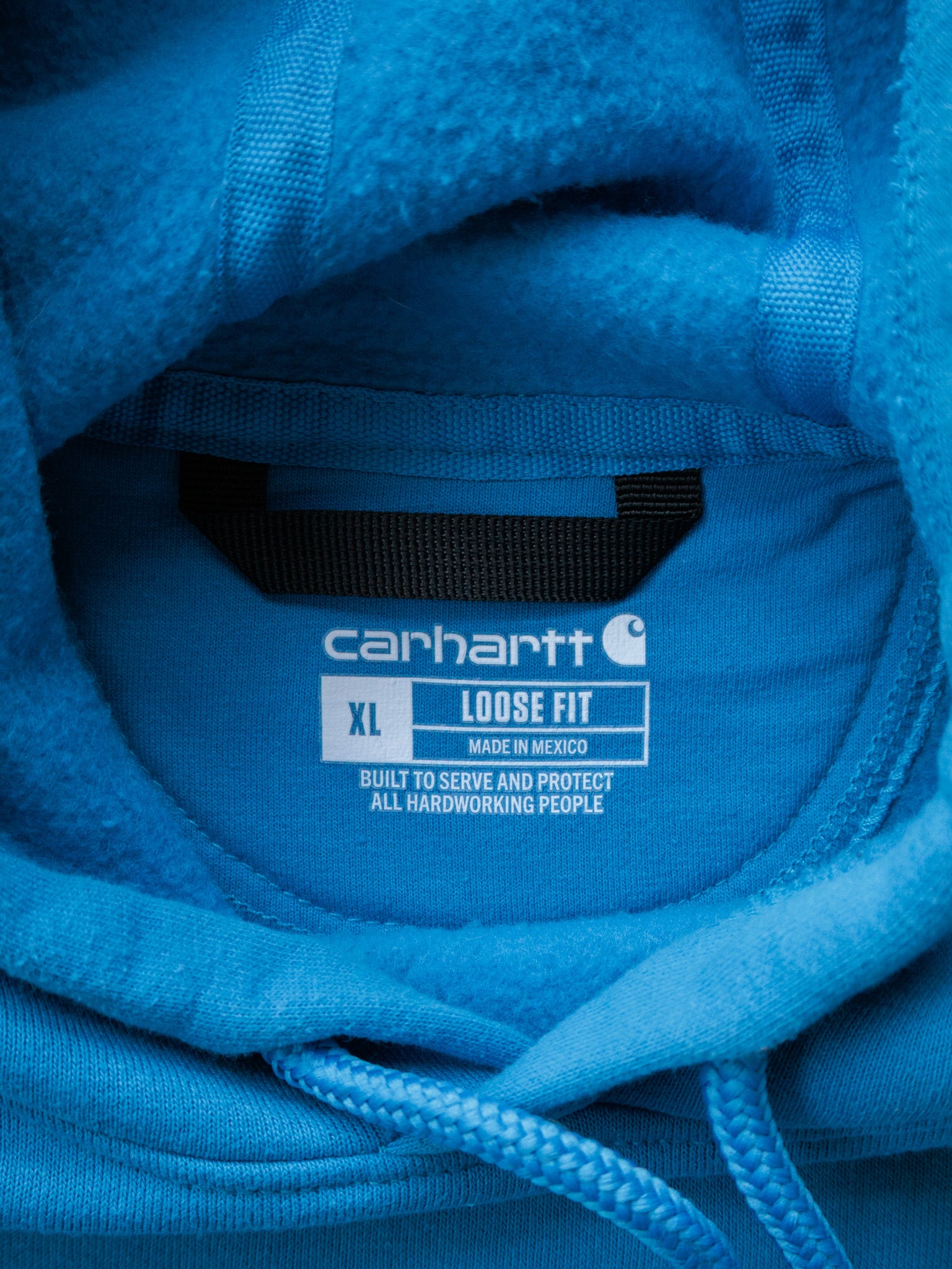 Vintage Blue Carhartt Hoodie (XL)