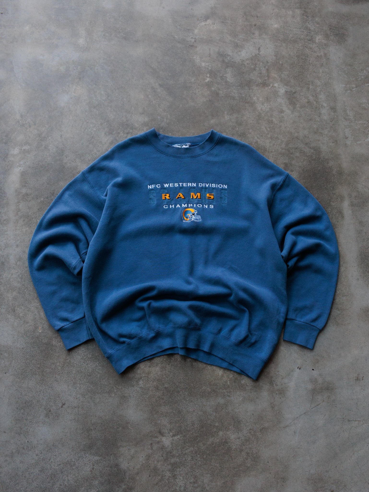 Vintage 90s Blue Rams Sweatshirt (XL)