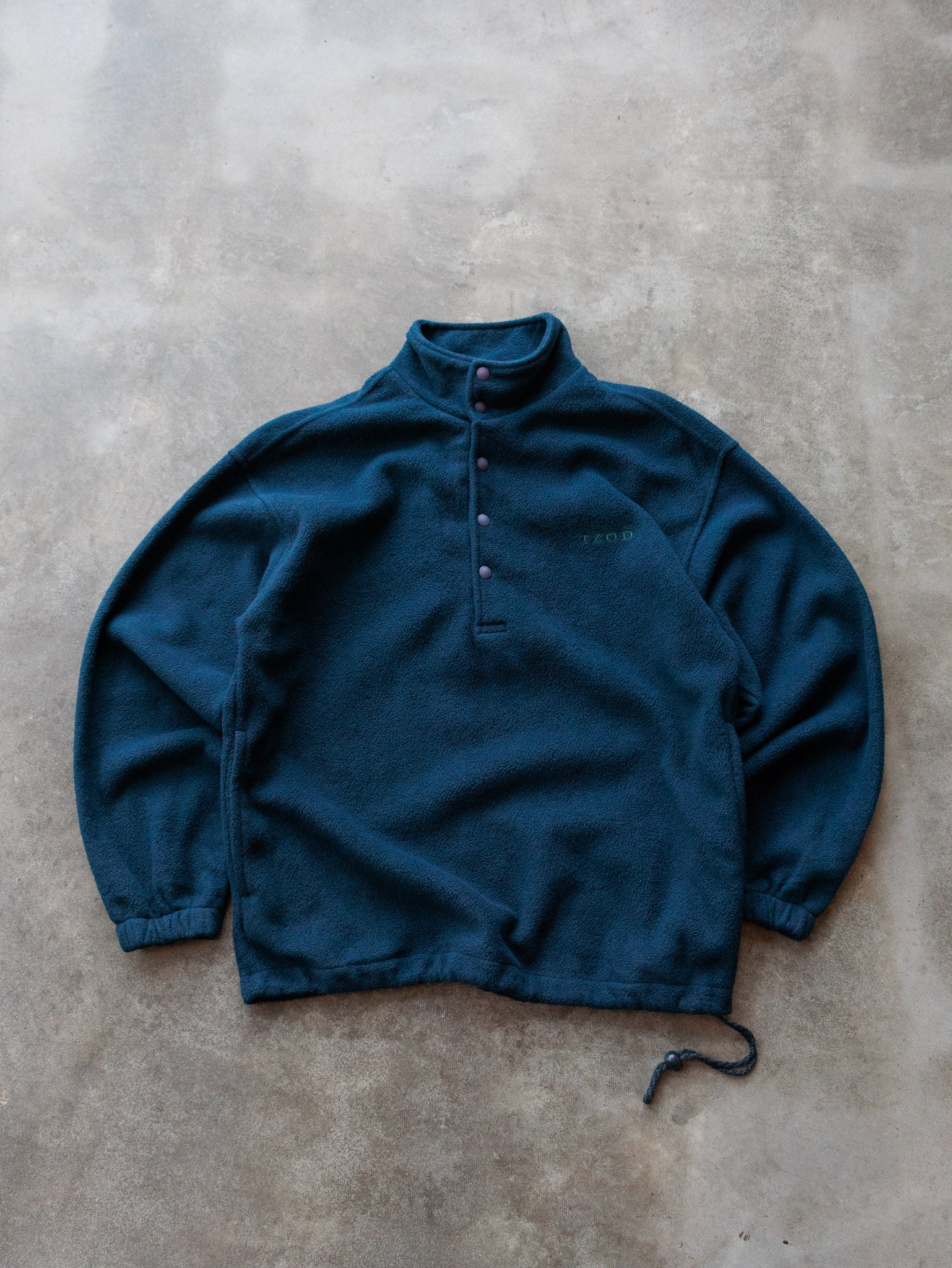 Vintage 90s Navy Izod Fleece Sweatshirt (M)