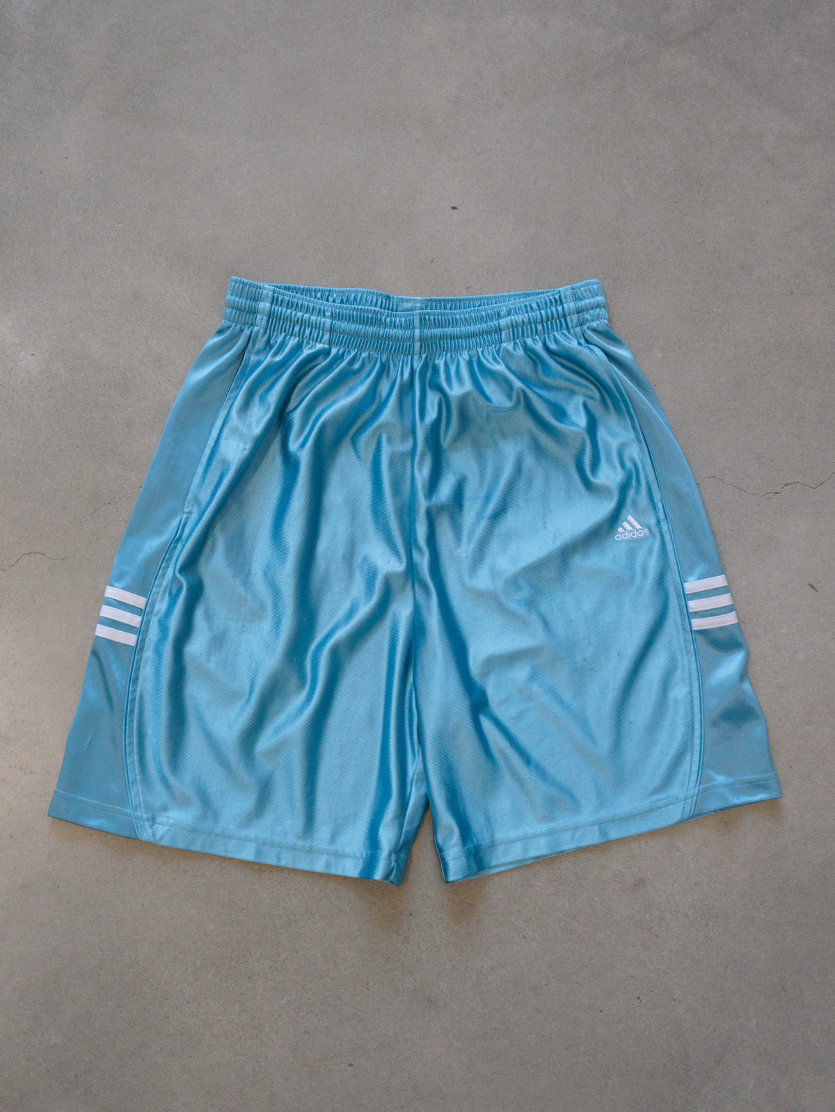 Vintage 00s Blue Adidas Shorts (L)