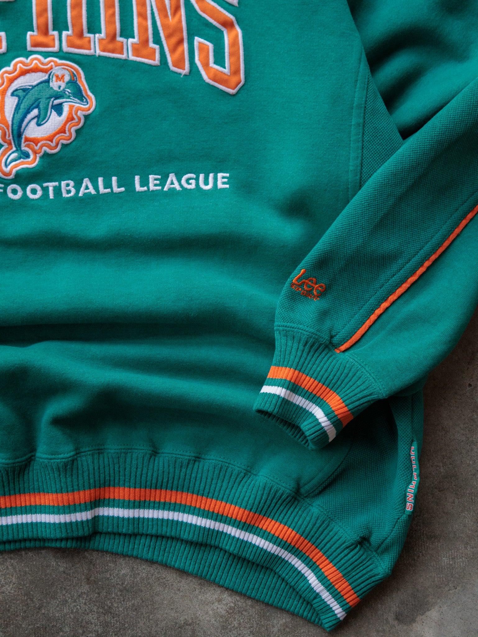 Vintage 90s Green Miami Dolphins Sweatshirt (L)