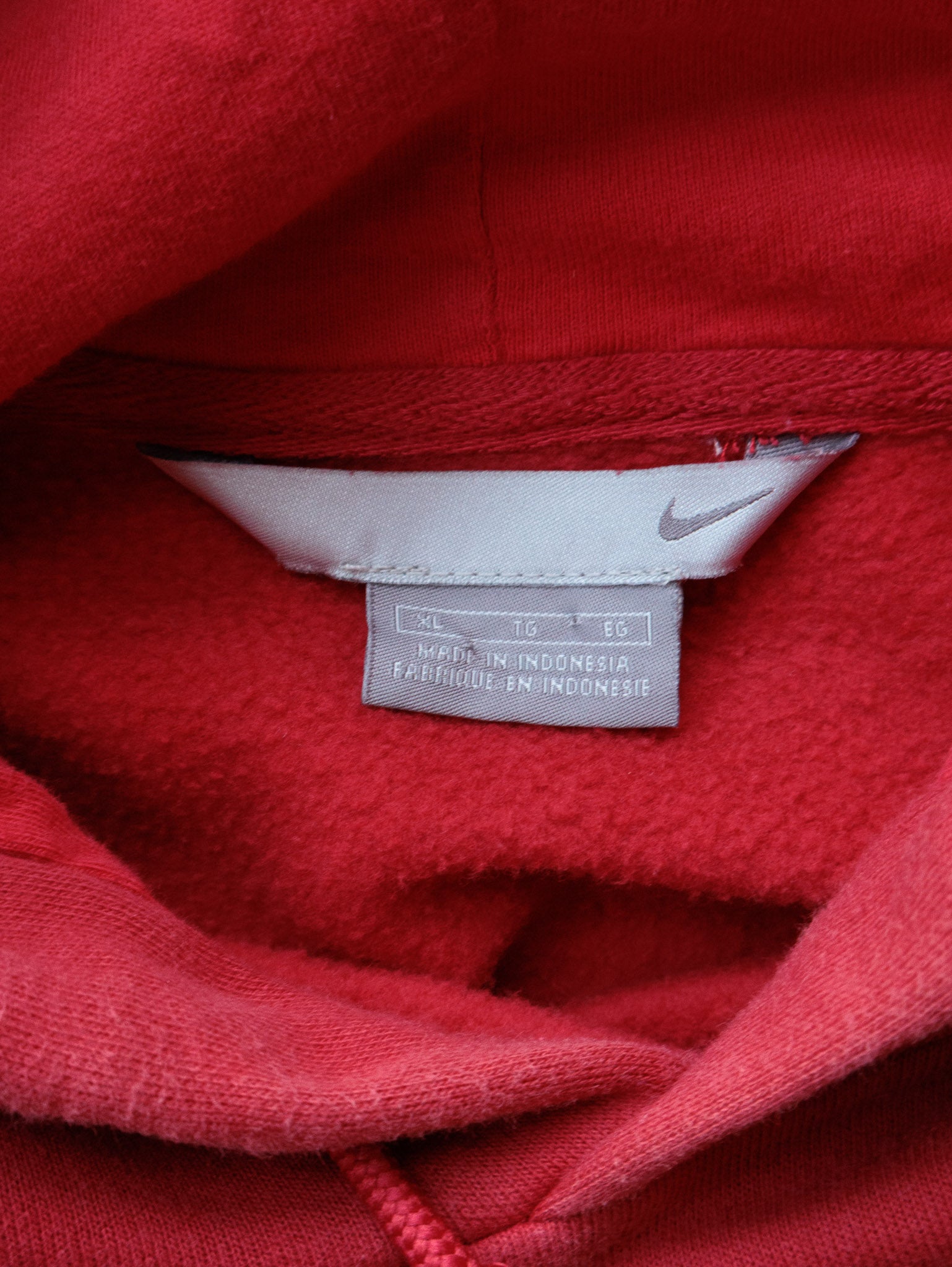 Vintage 00s Red Nike Hoodie (XL)
