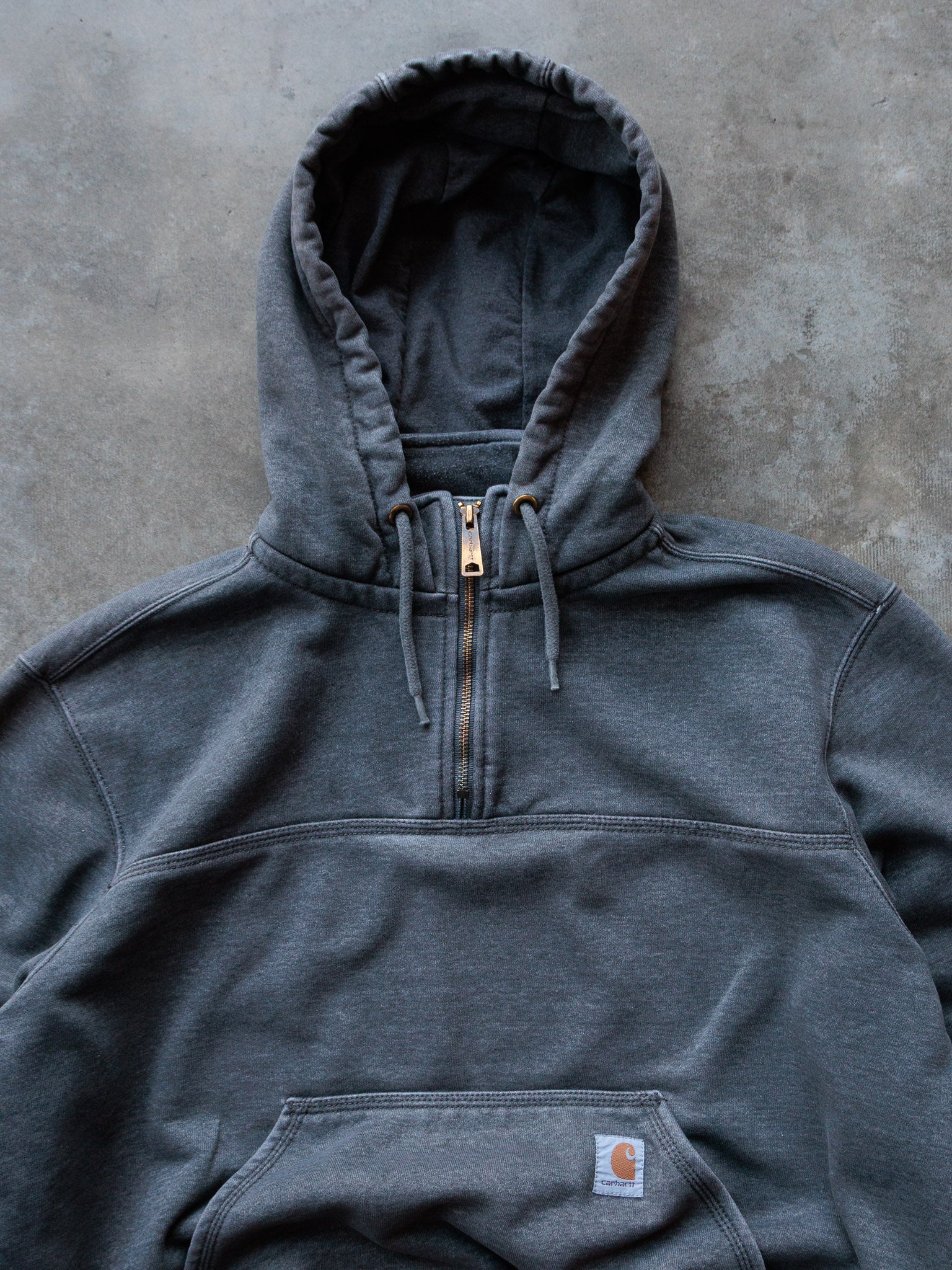 Vintage Grey Carhartt Hoodie (L)