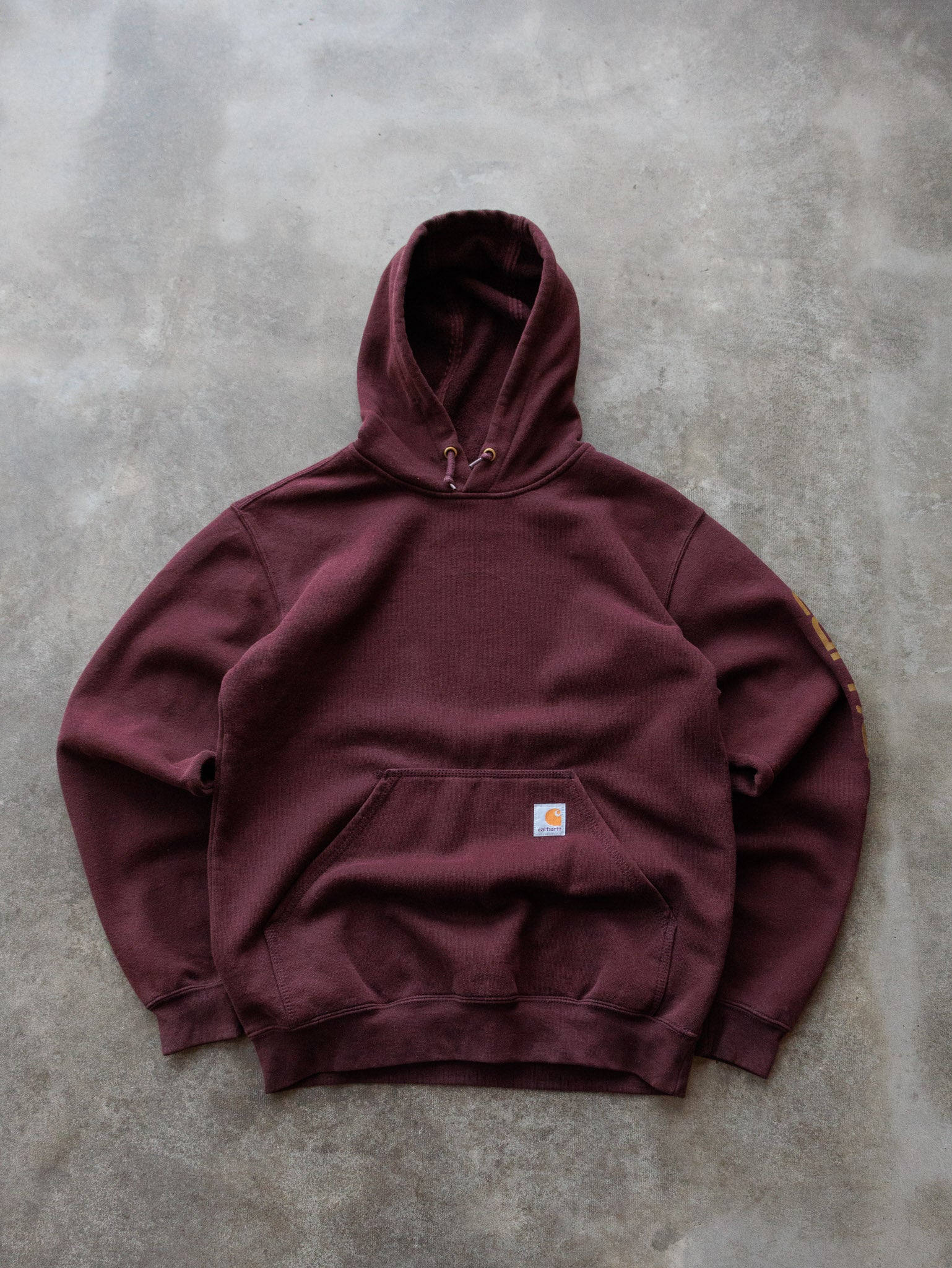 Vintage Maroon Carhartt Hoodie (S)
