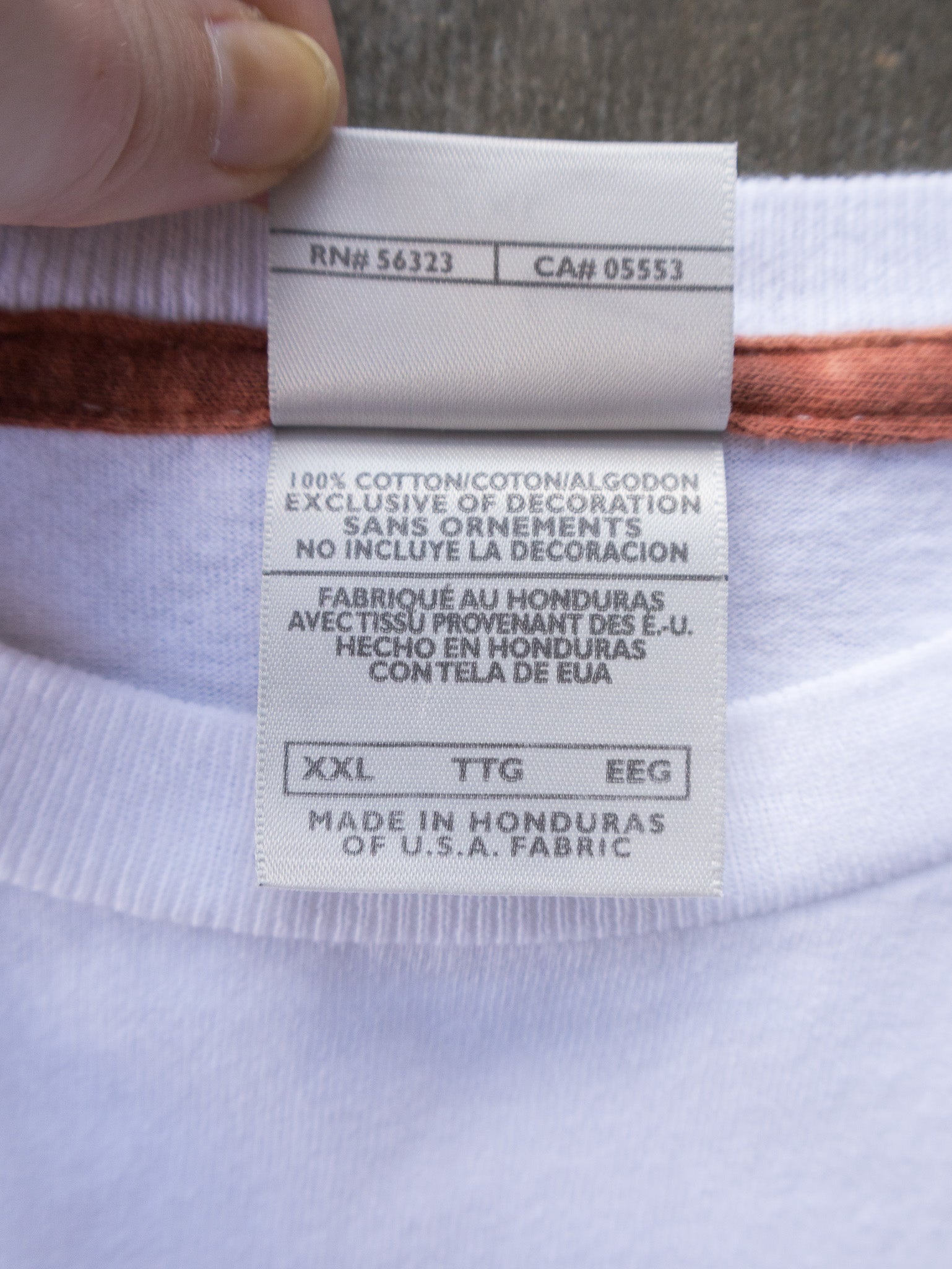 Vintage 00s White Nike Center Swoosh Long Sleeve (2XL)