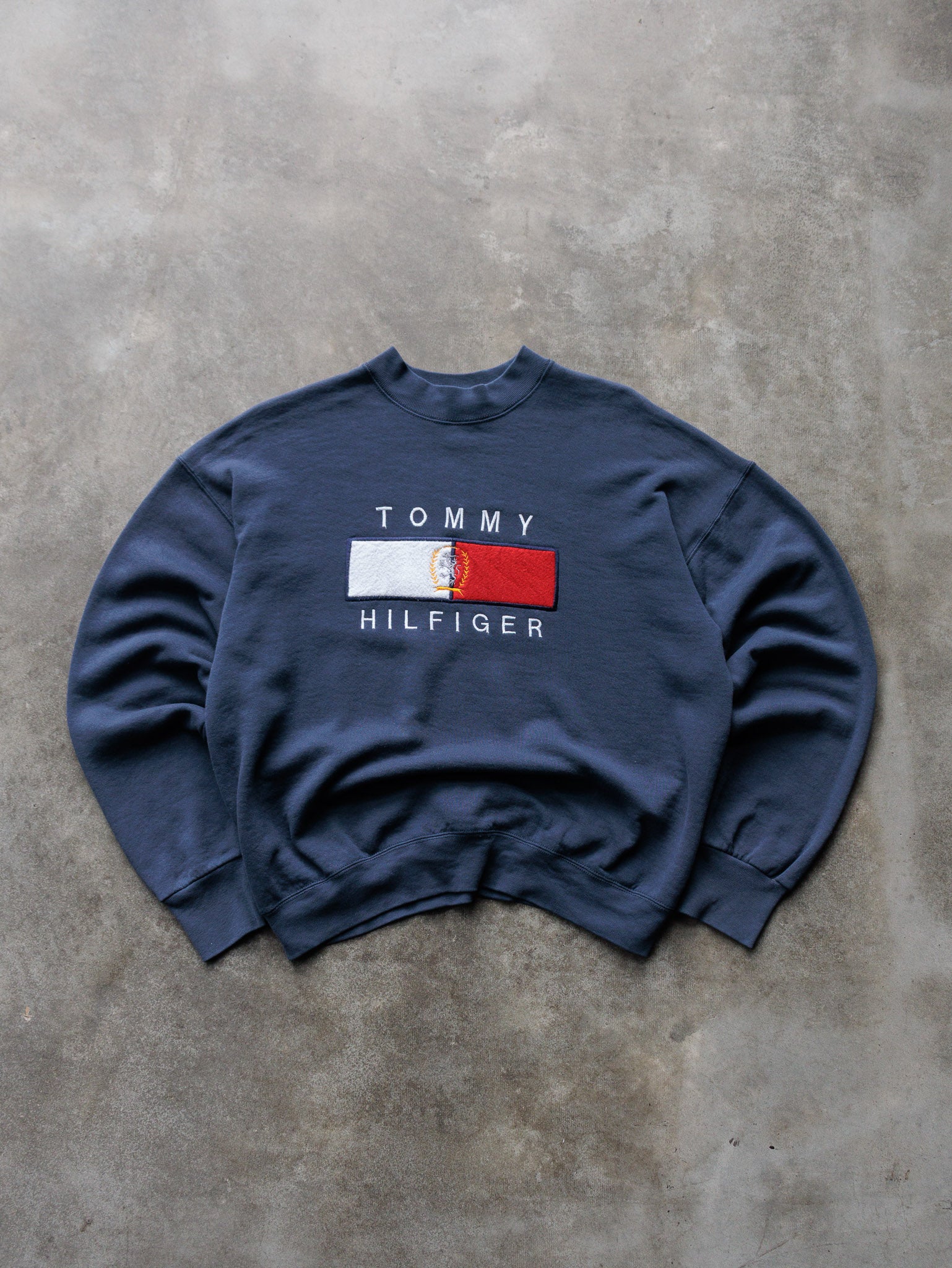 Vintage 90s Navy Tommy Hilfiger Sweatshirt (-)