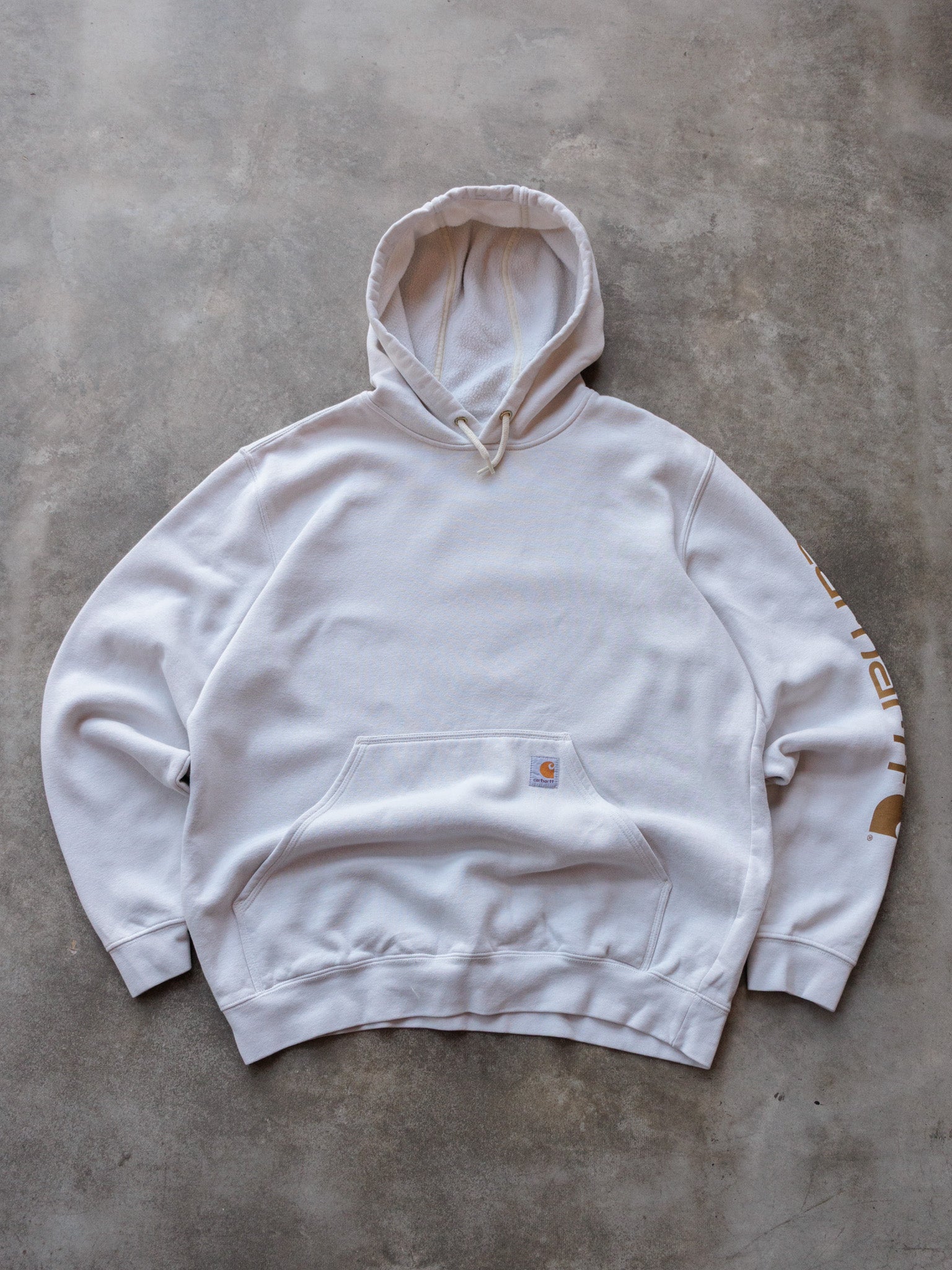 Vintage White Carhartt Hoodie (L)