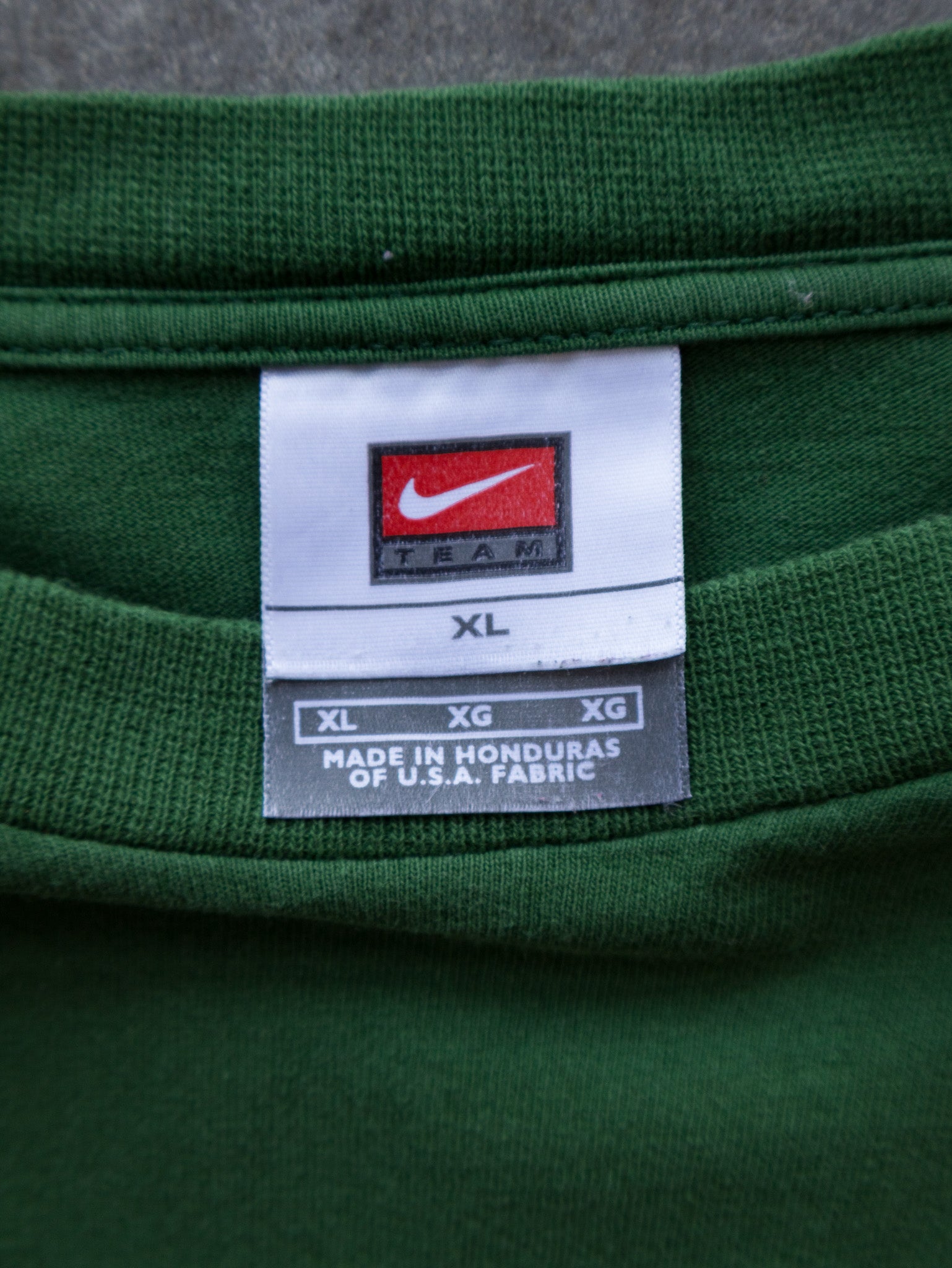 Vintage 00s Green Nike Swoosh Long Sleeve (XL)