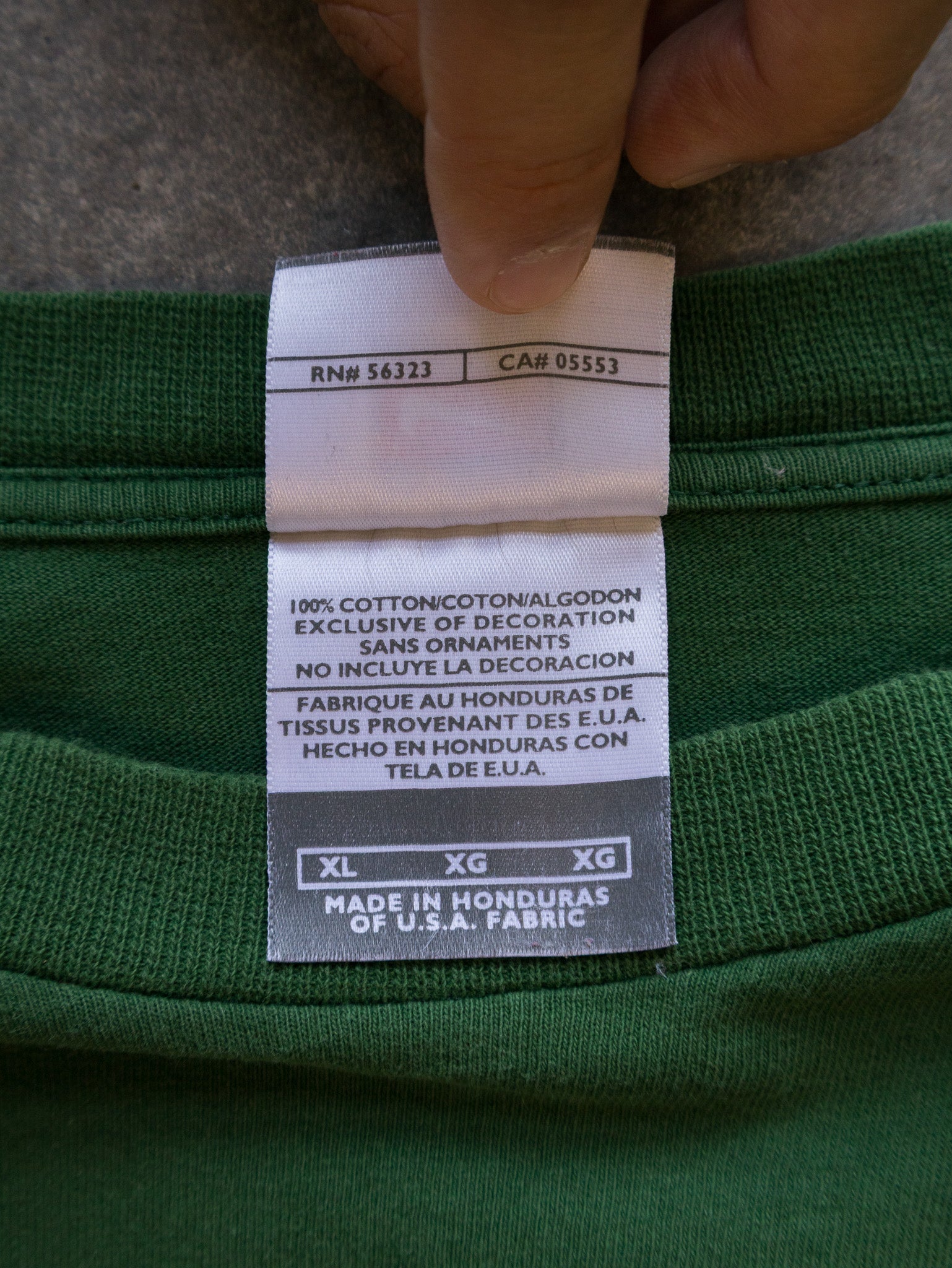 Vintage 00s Green Nike Swoosh Long Sleeve (XL)