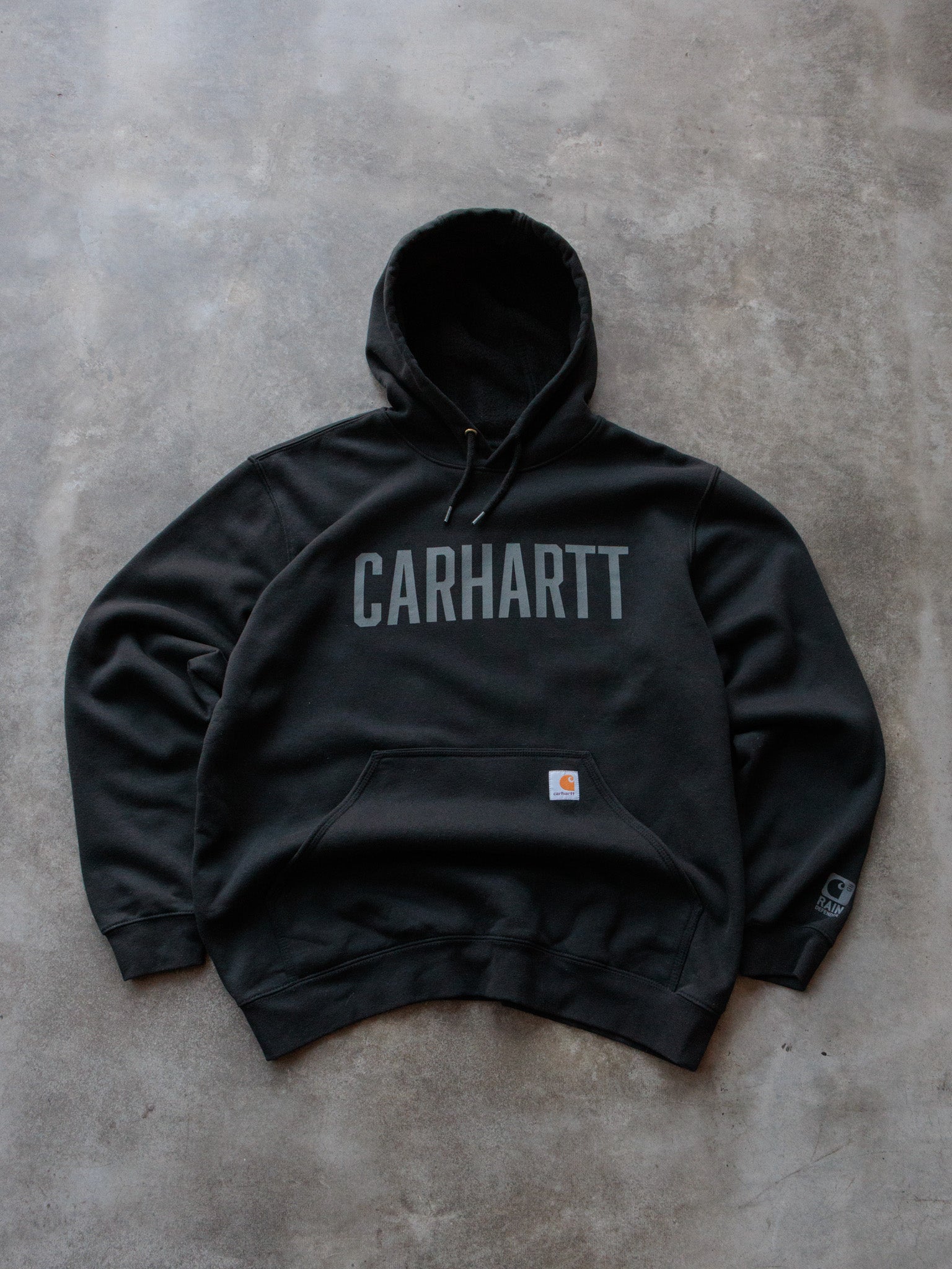 Vintage Black Carhartt Hoodie (L)