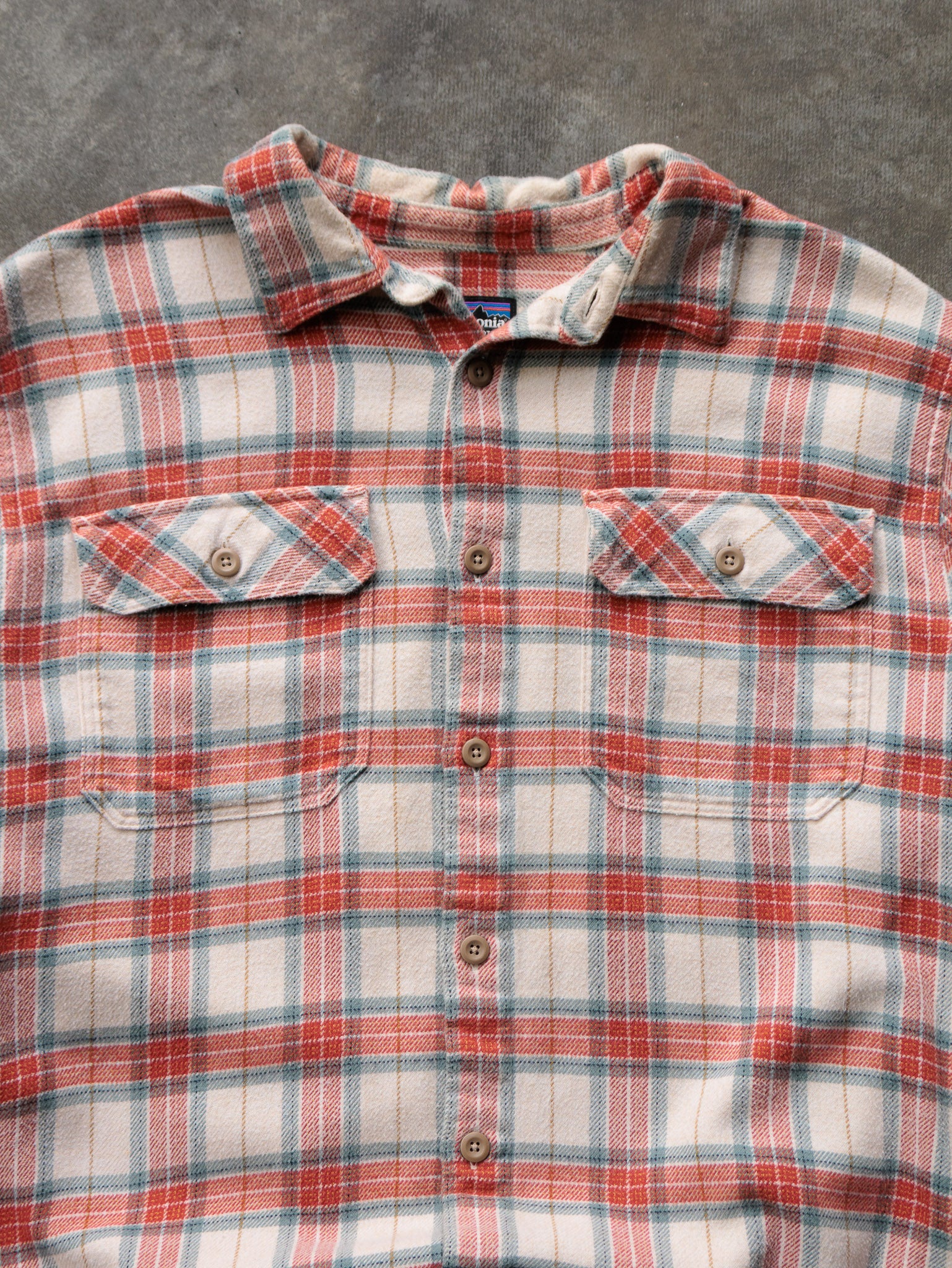 Vintage Patagonia Red Plaid Flannel Shirt (M)
