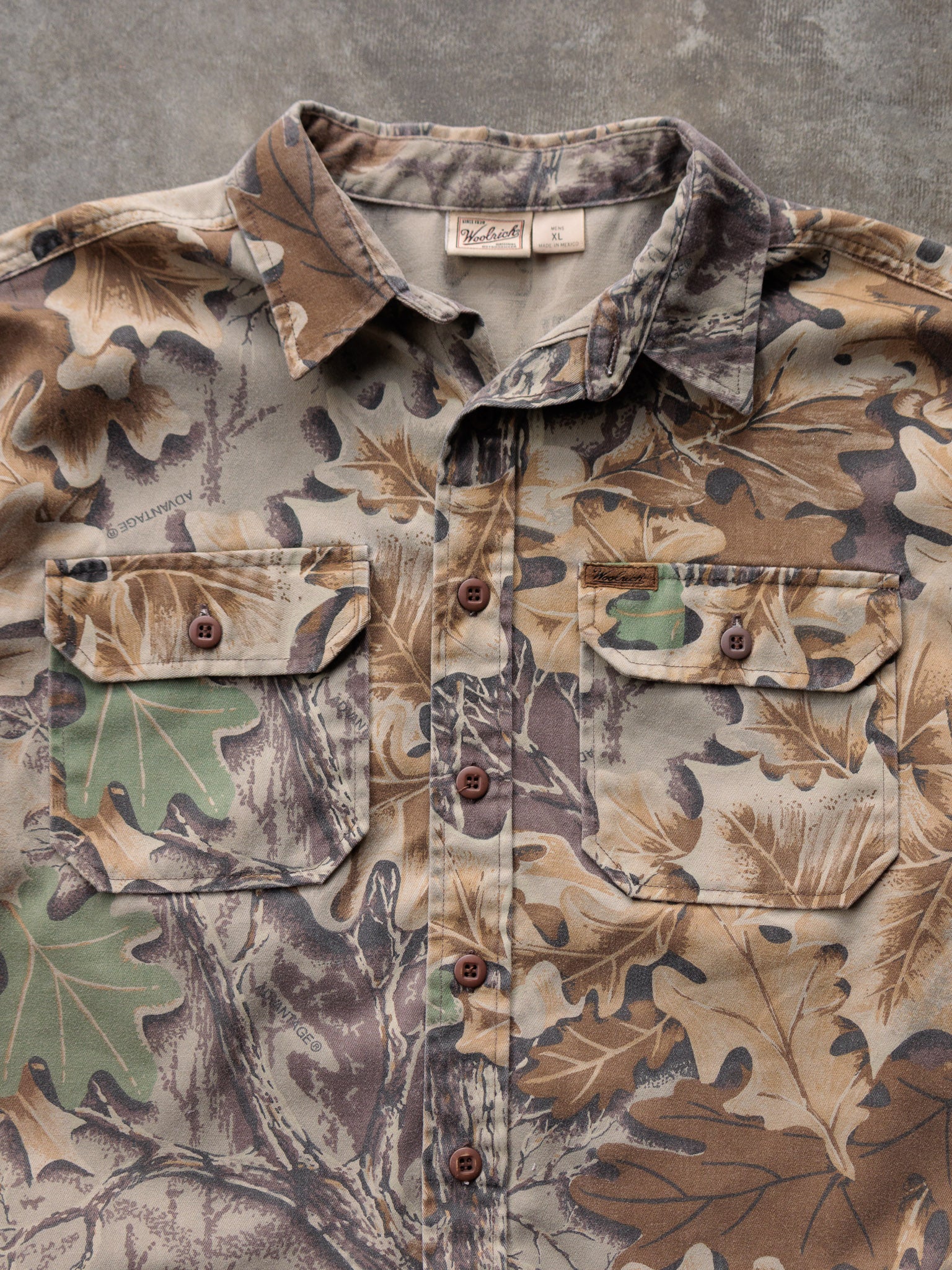 Vintage Camo Woolrich Flannel Shirt (XL)