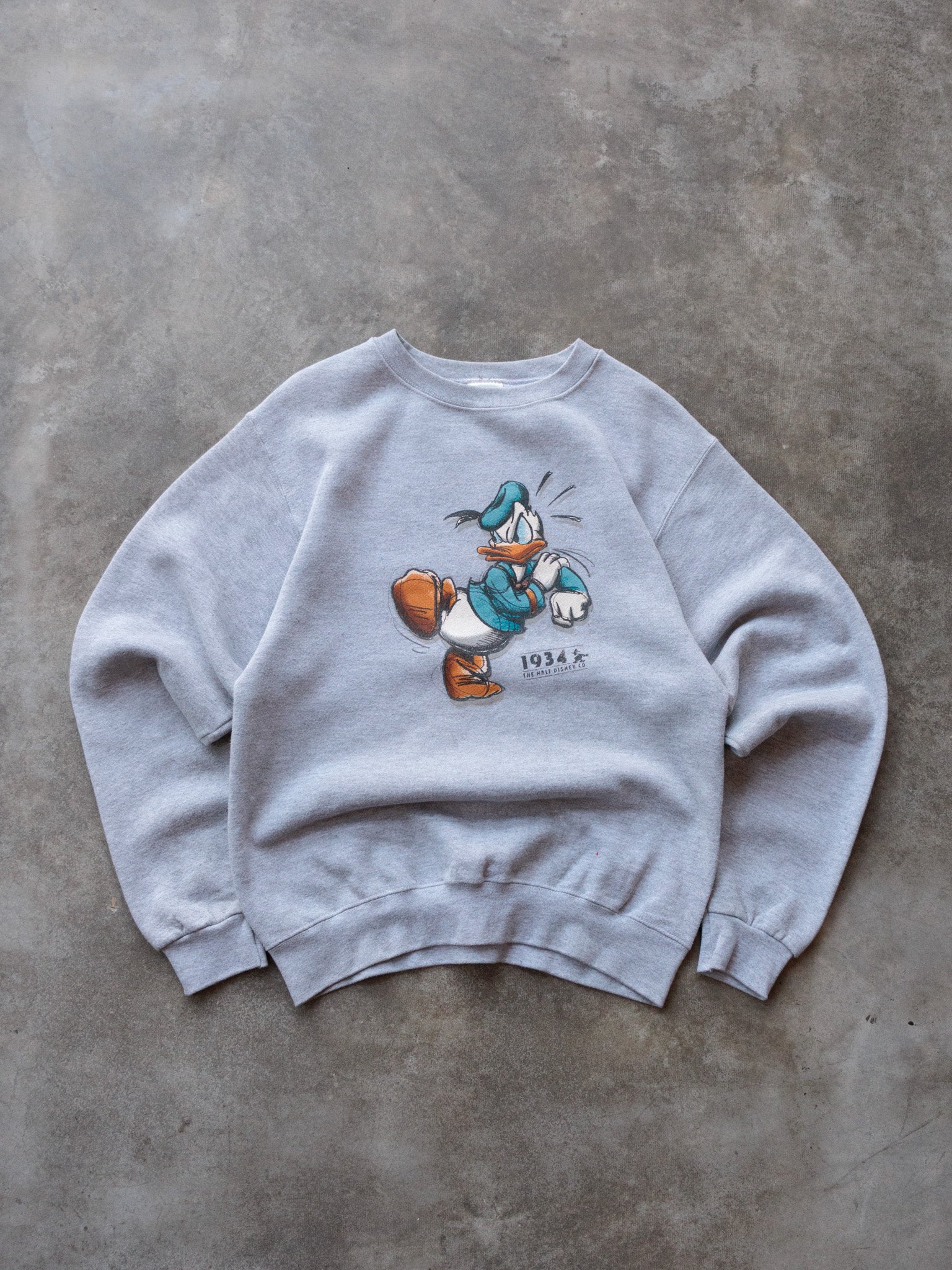 Vintage 90s Grey Disney Donald Duck Sweatshirt (S)