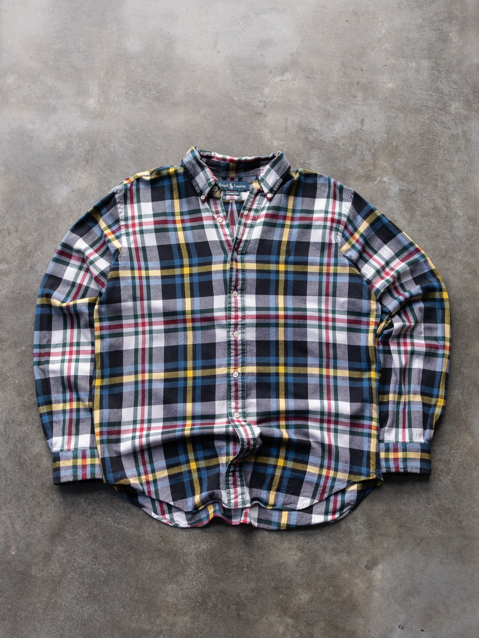 Vintage Ralph Lauren Plaid Flannel Shirt (L)