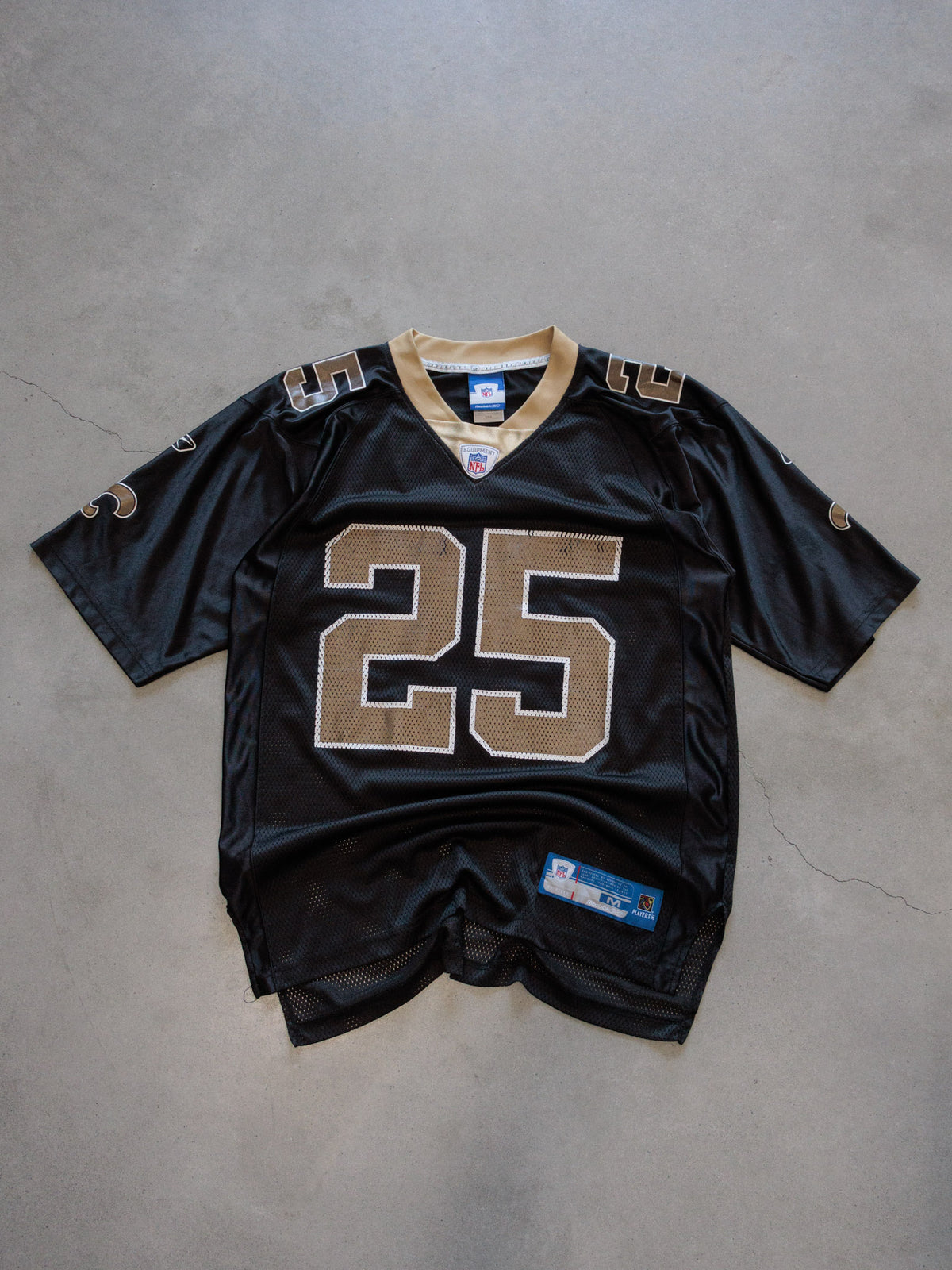 Vintage 00s Black Reebok New Orleans Saints Bush Jersey (M)