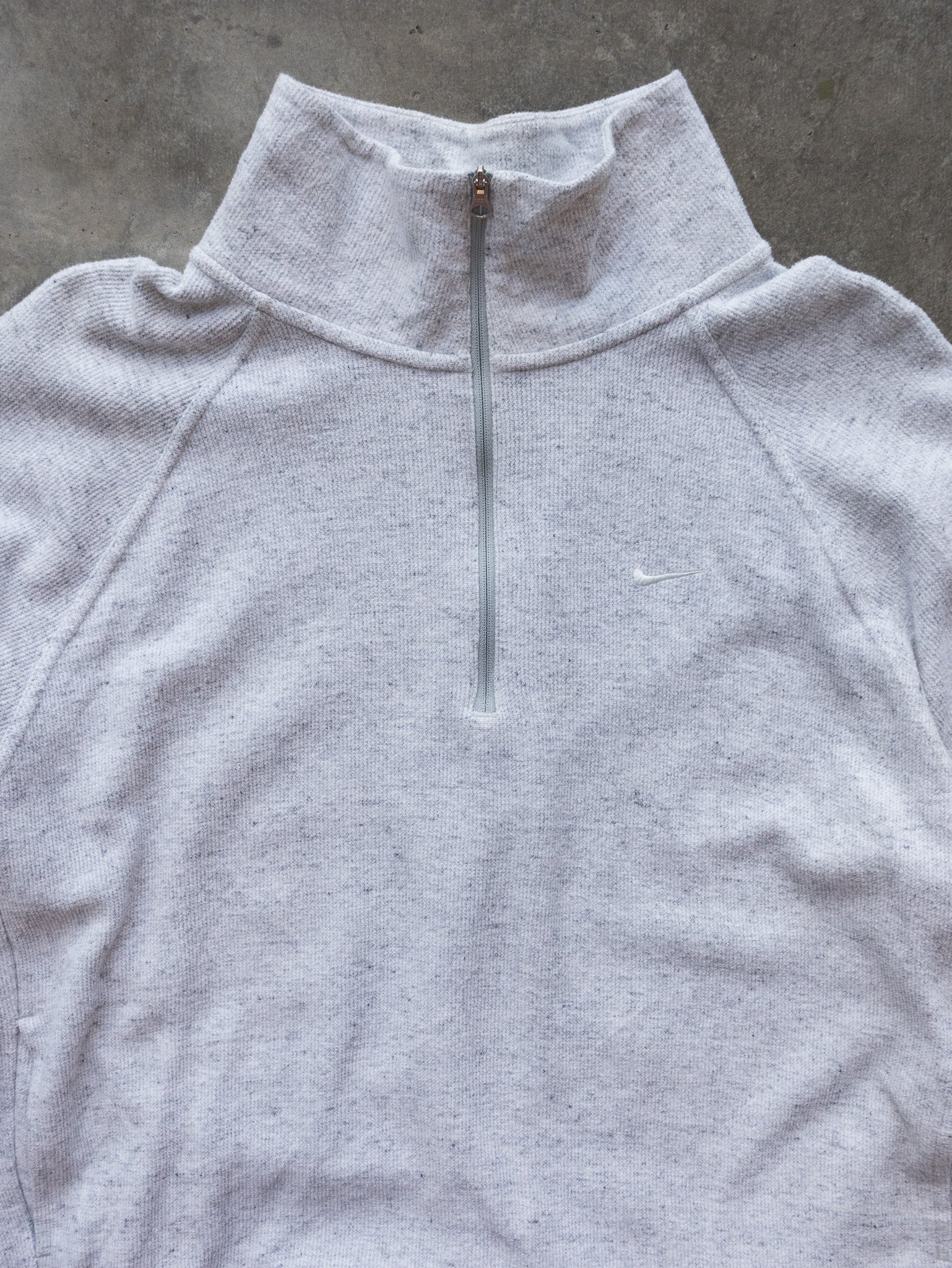 Vintage Grey Nike Mini Swoosh Quarter Zip (XL)