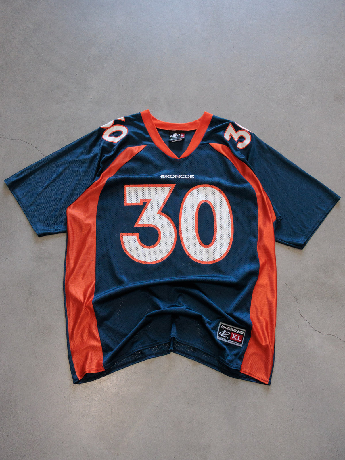 Vintage 90s Navy Denver Broncos Davis Jersey (XL)