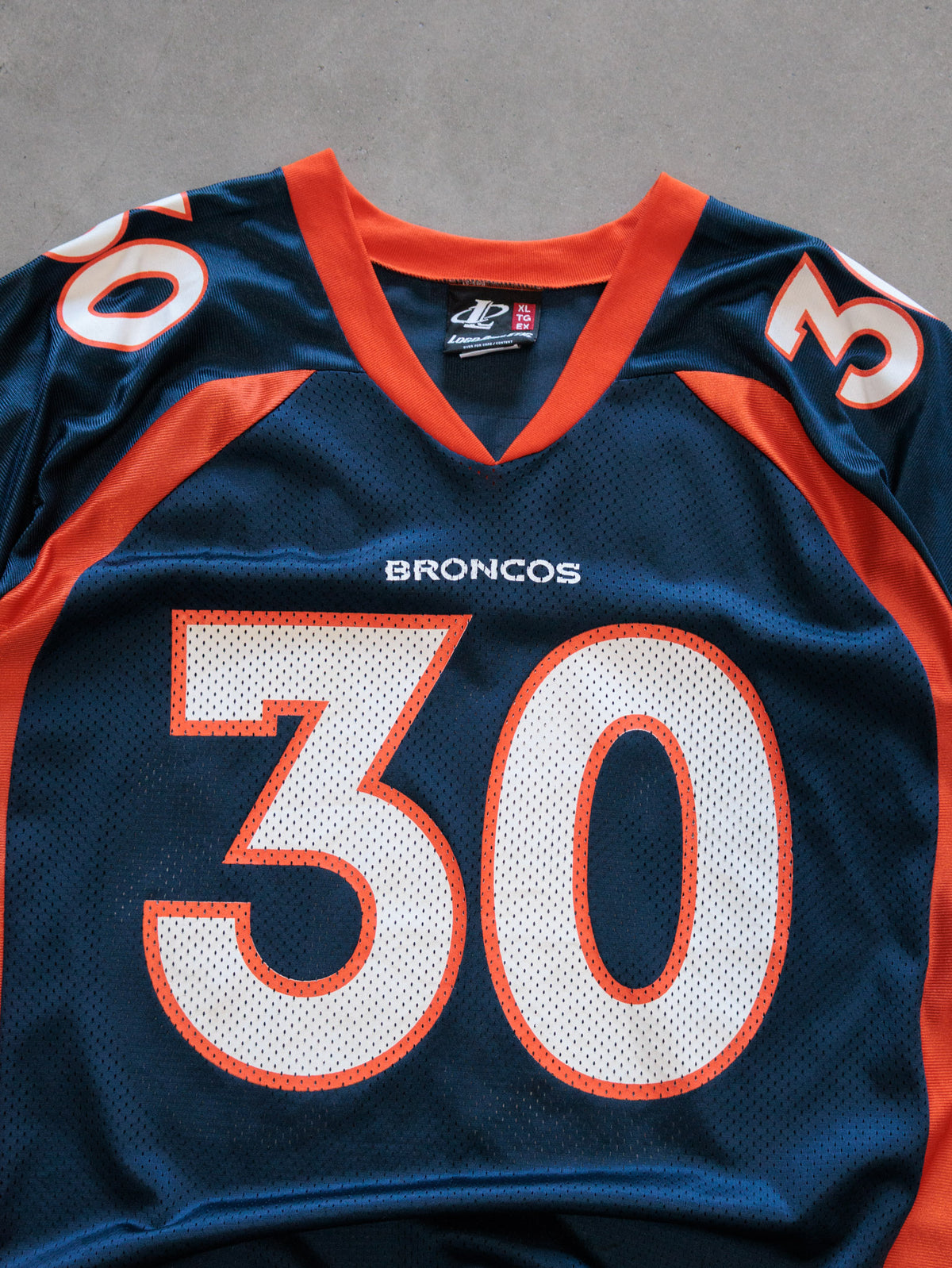 Vintage 90s Navy Denver Broncos Davis Jersey (XL)