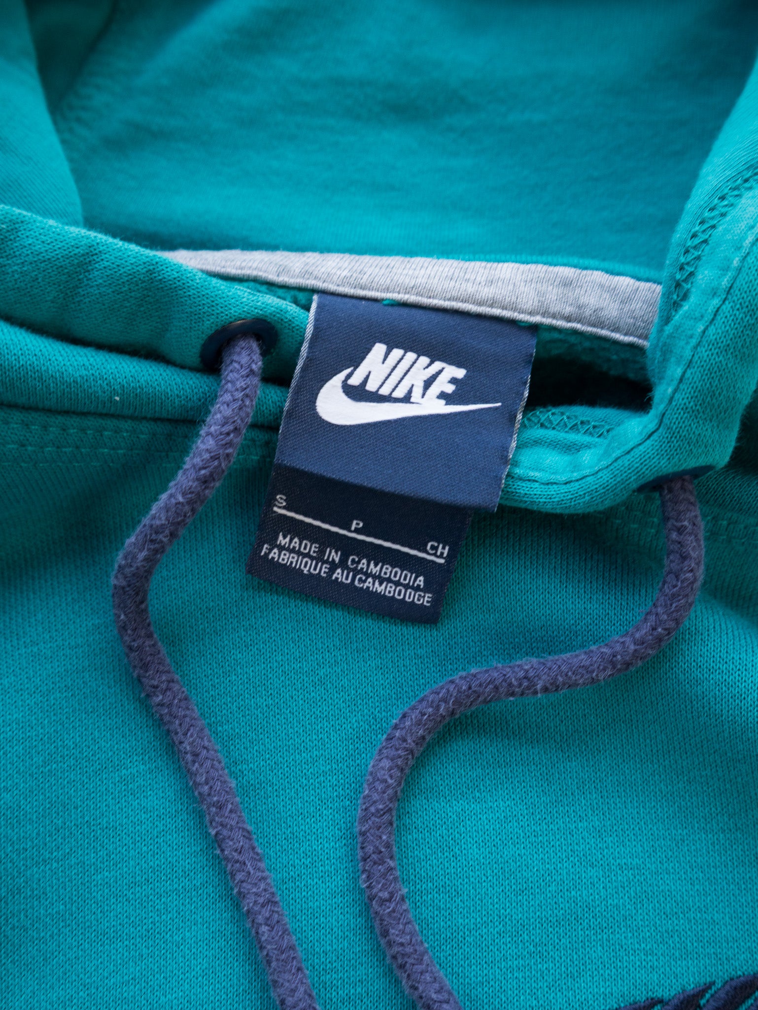 Vintage Teal Nike Swoosh Hoodie (S)