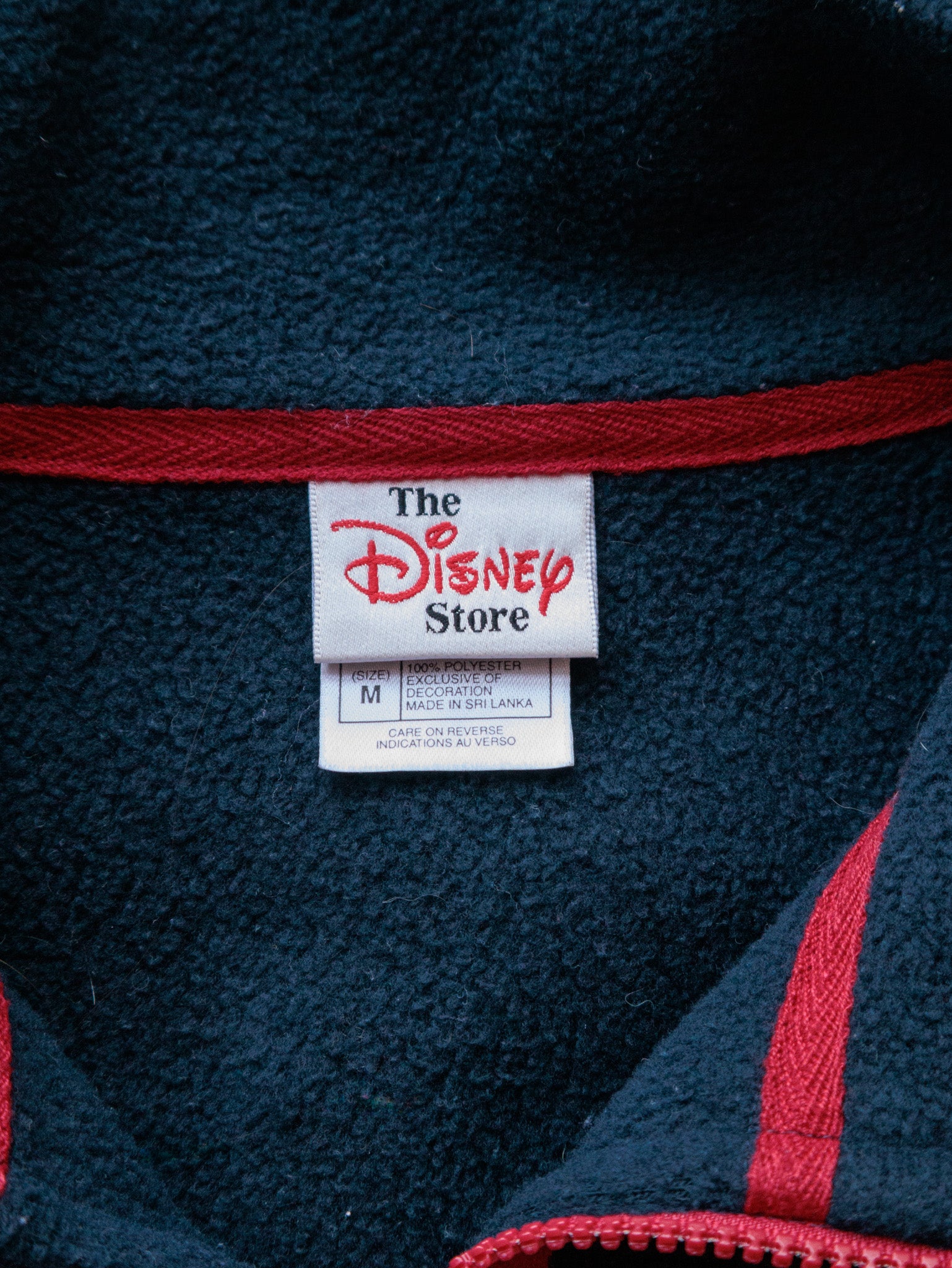 Vintage 00s Navy Disney Winnie the Pooh Fleece Quarter Zip (M)