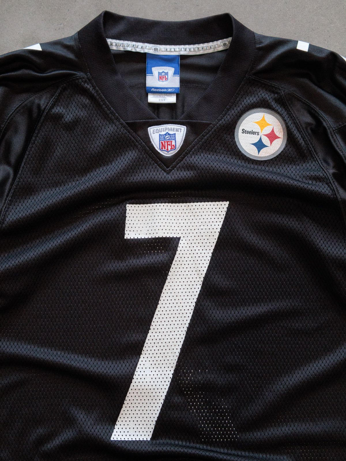 Vintage 00s Black Reebok Pittsburgh Steelers Roethlisberger Jersey (2XL)