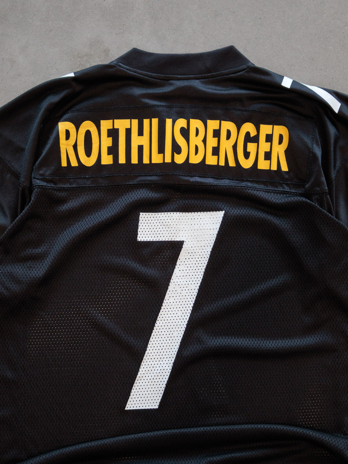 Vintage 00s Black Reebok Pittsburgh Steelers Roethlisberger Jersey (2XL)