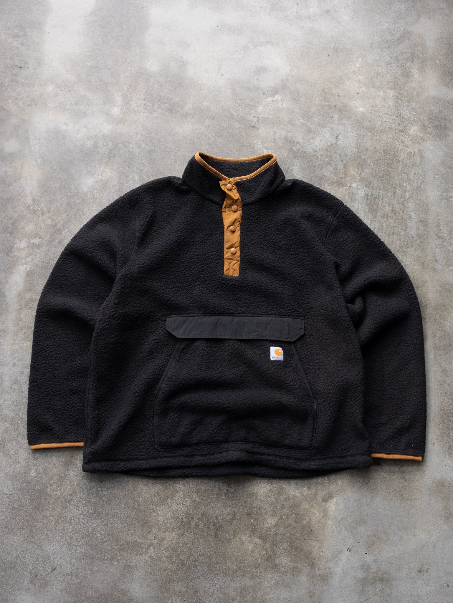 Vintage Black & Tan Carhartt Fleece Sweatshirt (XL)