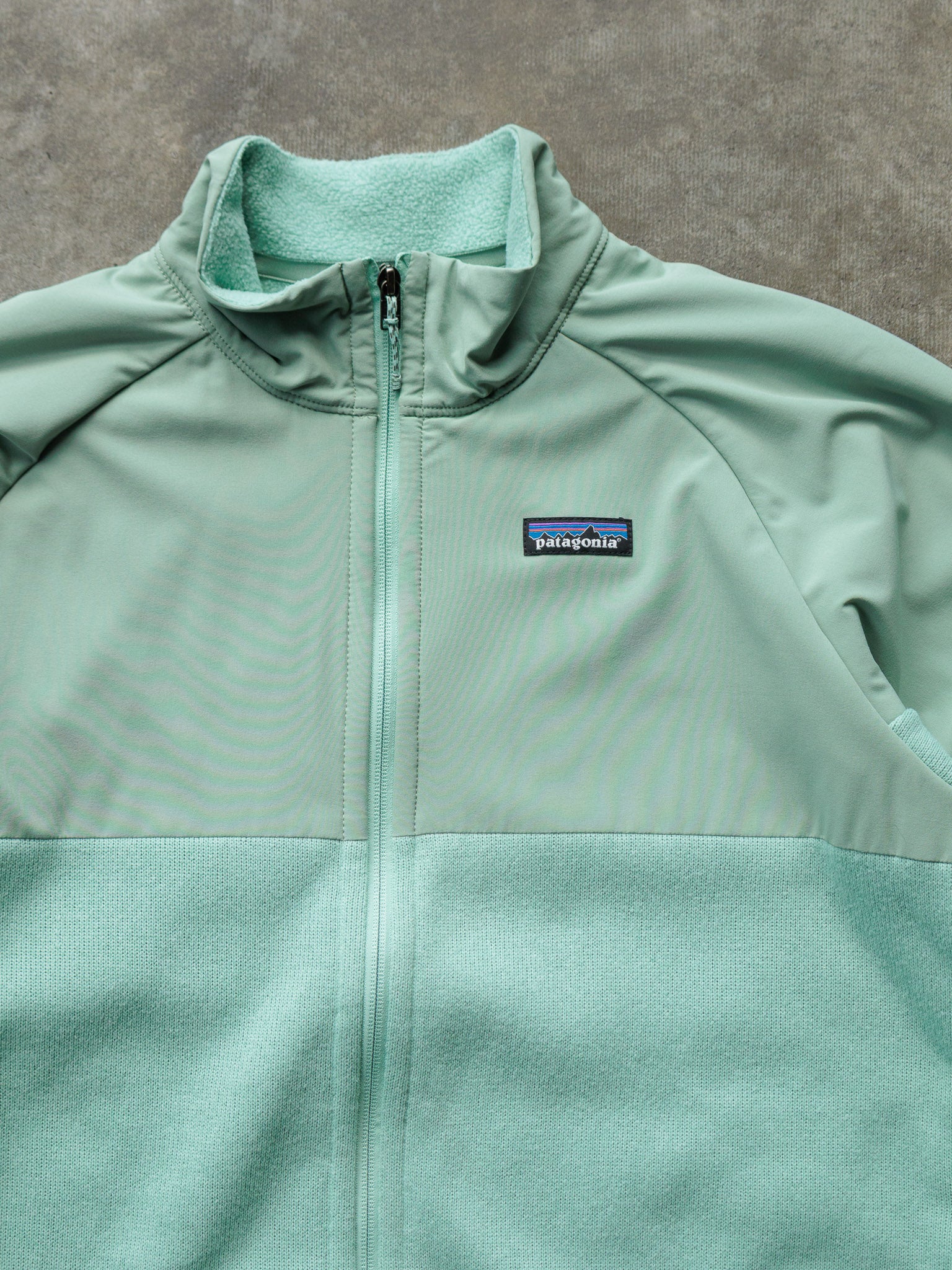 Vintage Green Patagonia Fleece Jacket (XL)