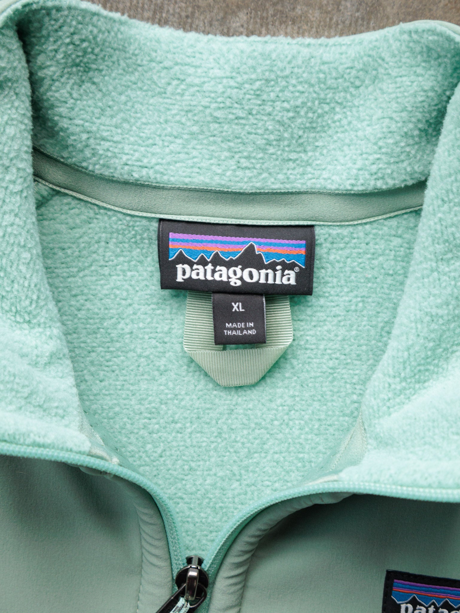 Vintage Green Patagonia Fleece Jacket (XL)